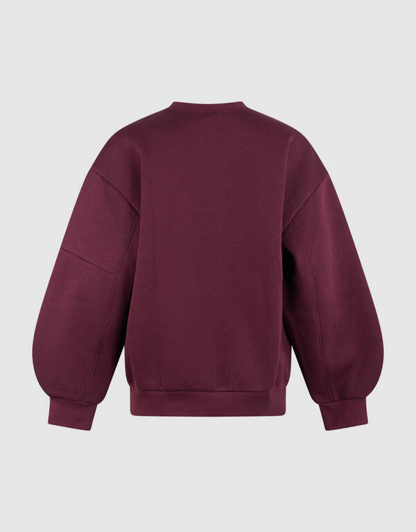 Big Sleeve Sweater Donkerrood SHOEBY WOMEN