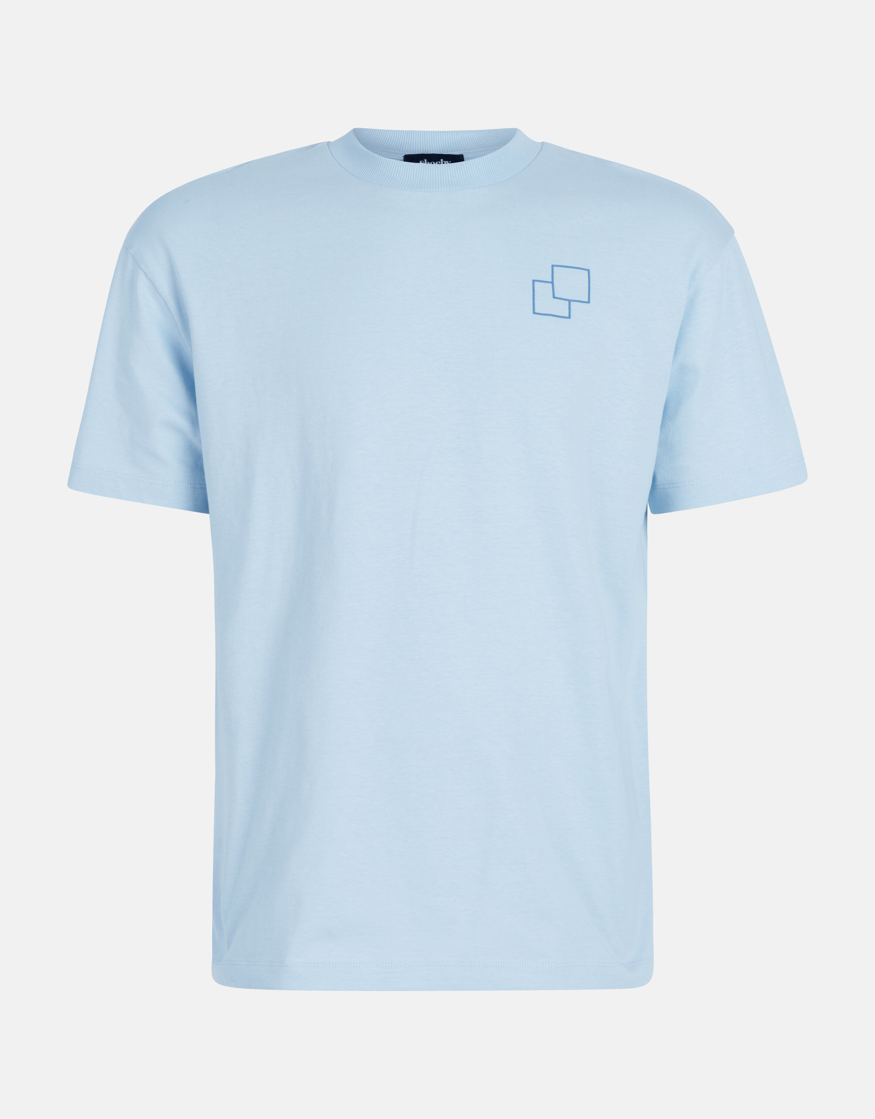 Embroidery T-shirt Blauw SHOEBY MEN