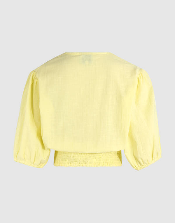Tape Cropped Top Lichtgeel SHOEBY WOMEN