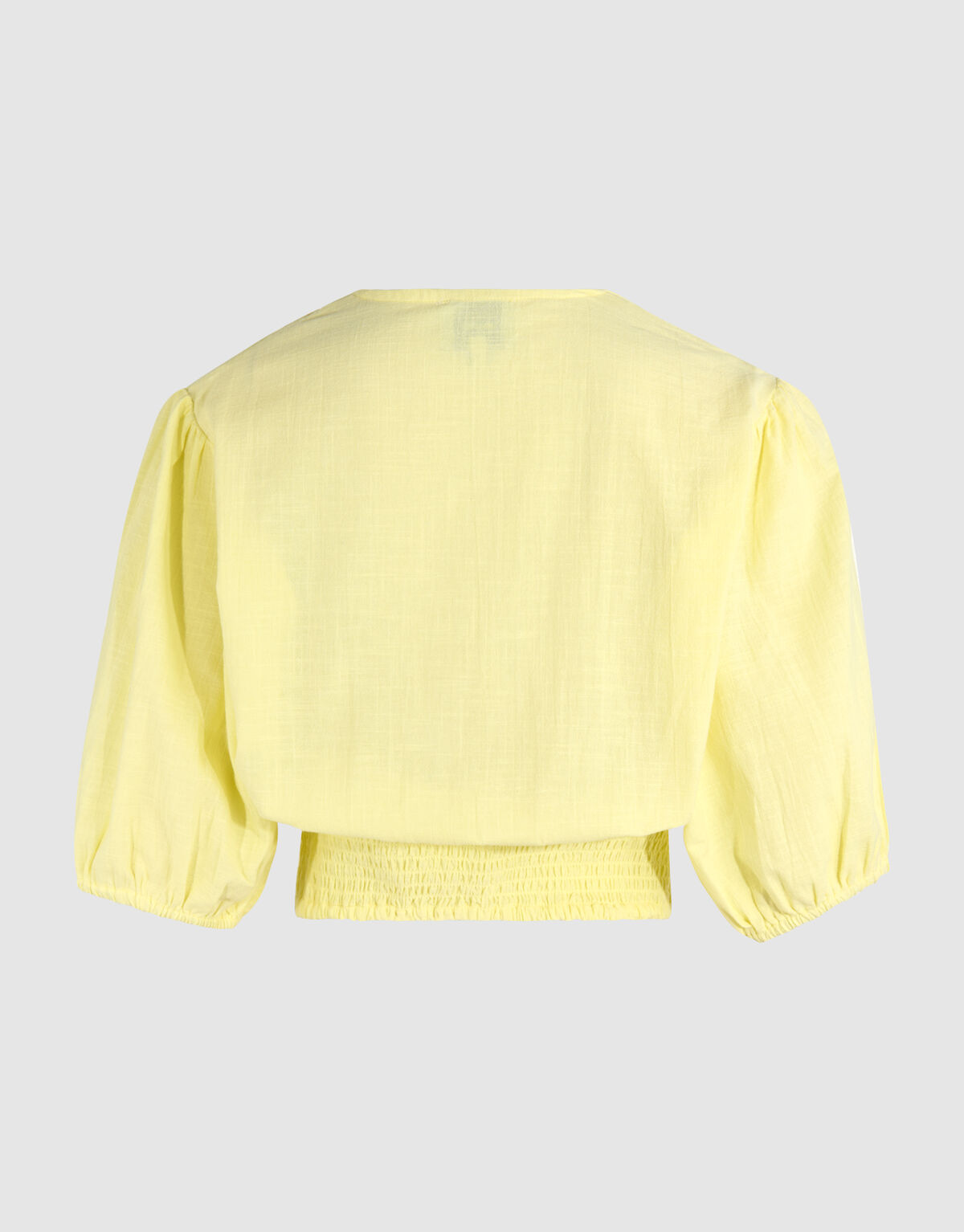 Embroidery Crop Top Lichtgeel SHOEBY WOMEN