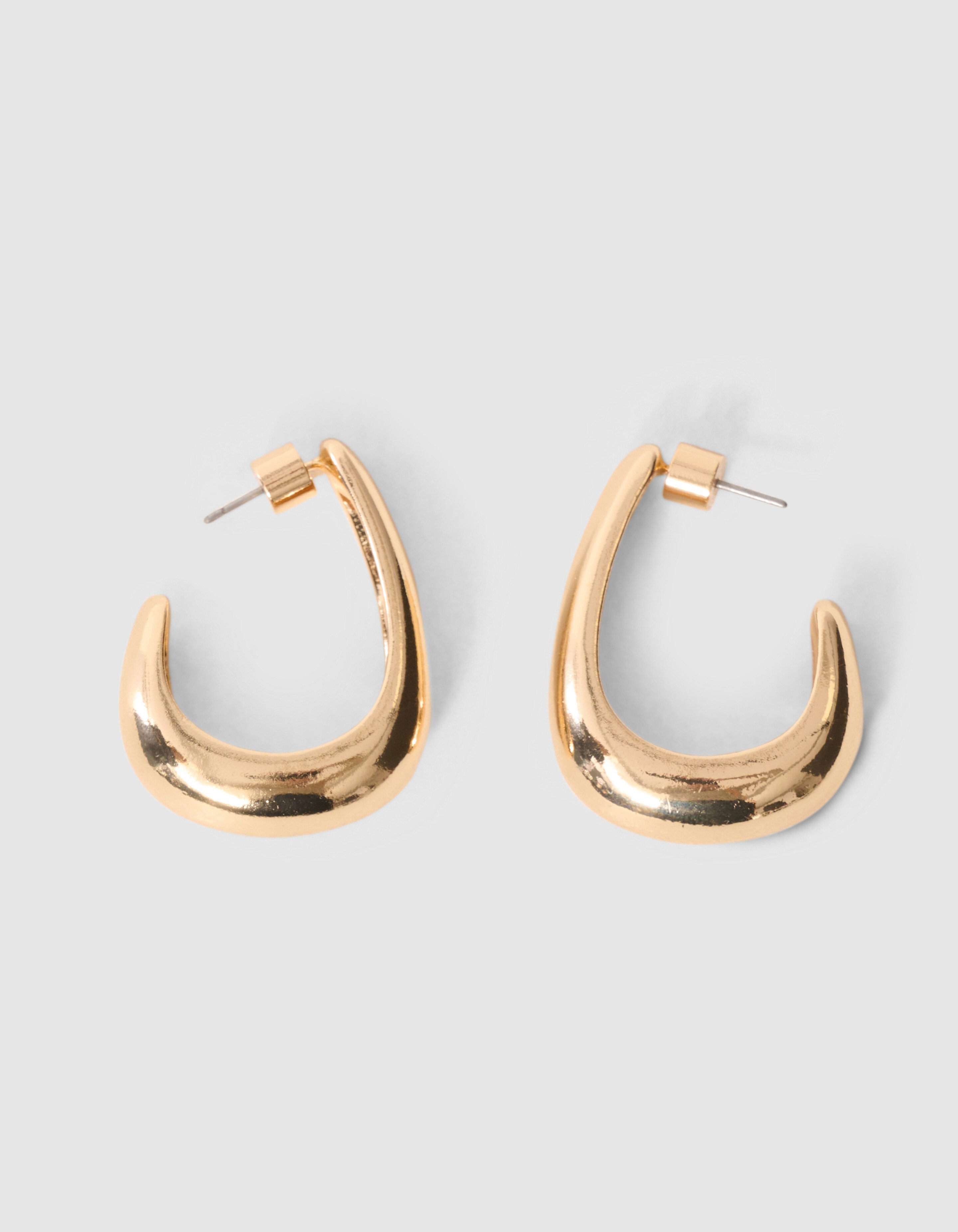 Oval Hoop Oorbellen Goud SHOEBY ACCESSOIRES