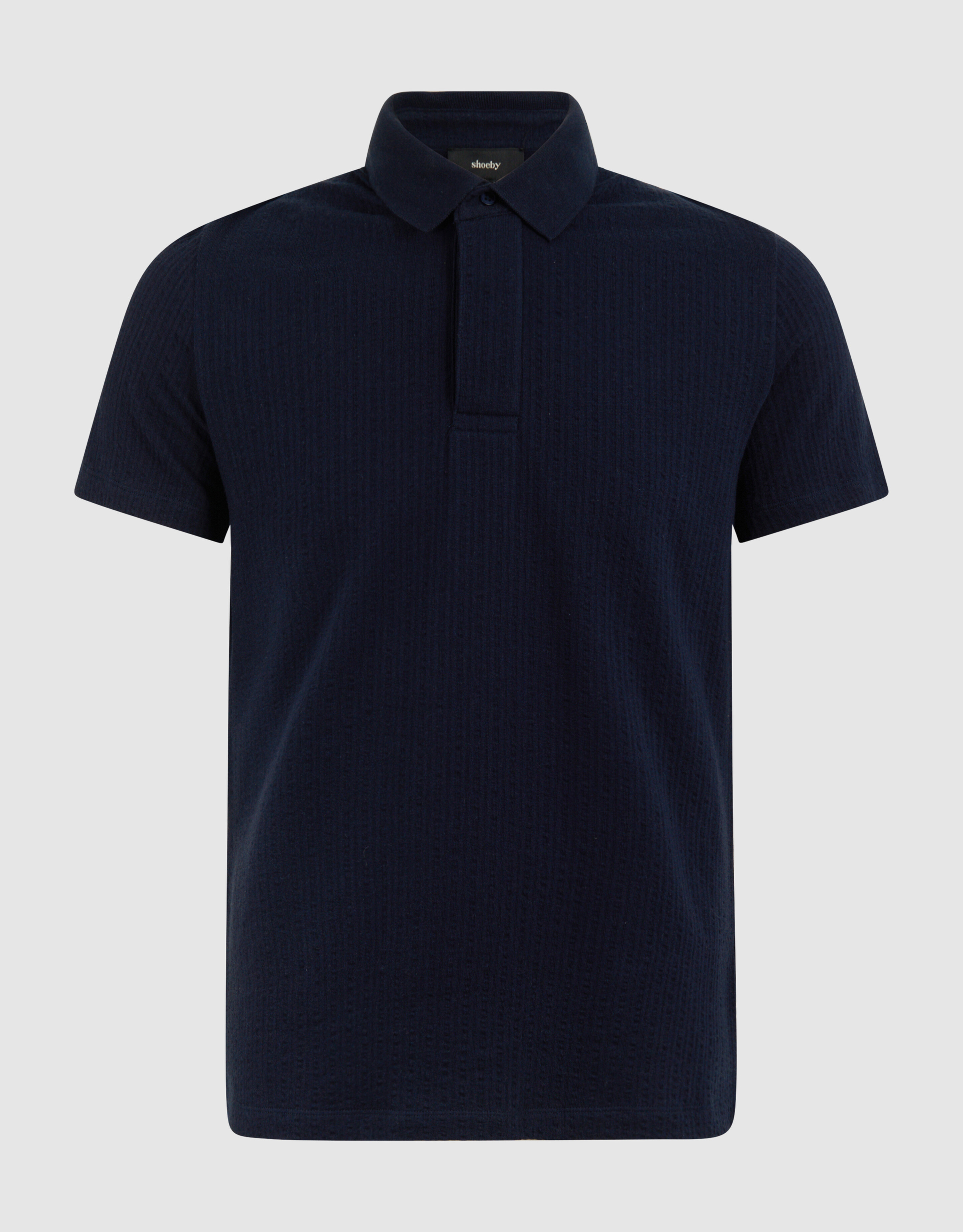 Structuur Polo Donkerblauw SHOEBY MEN