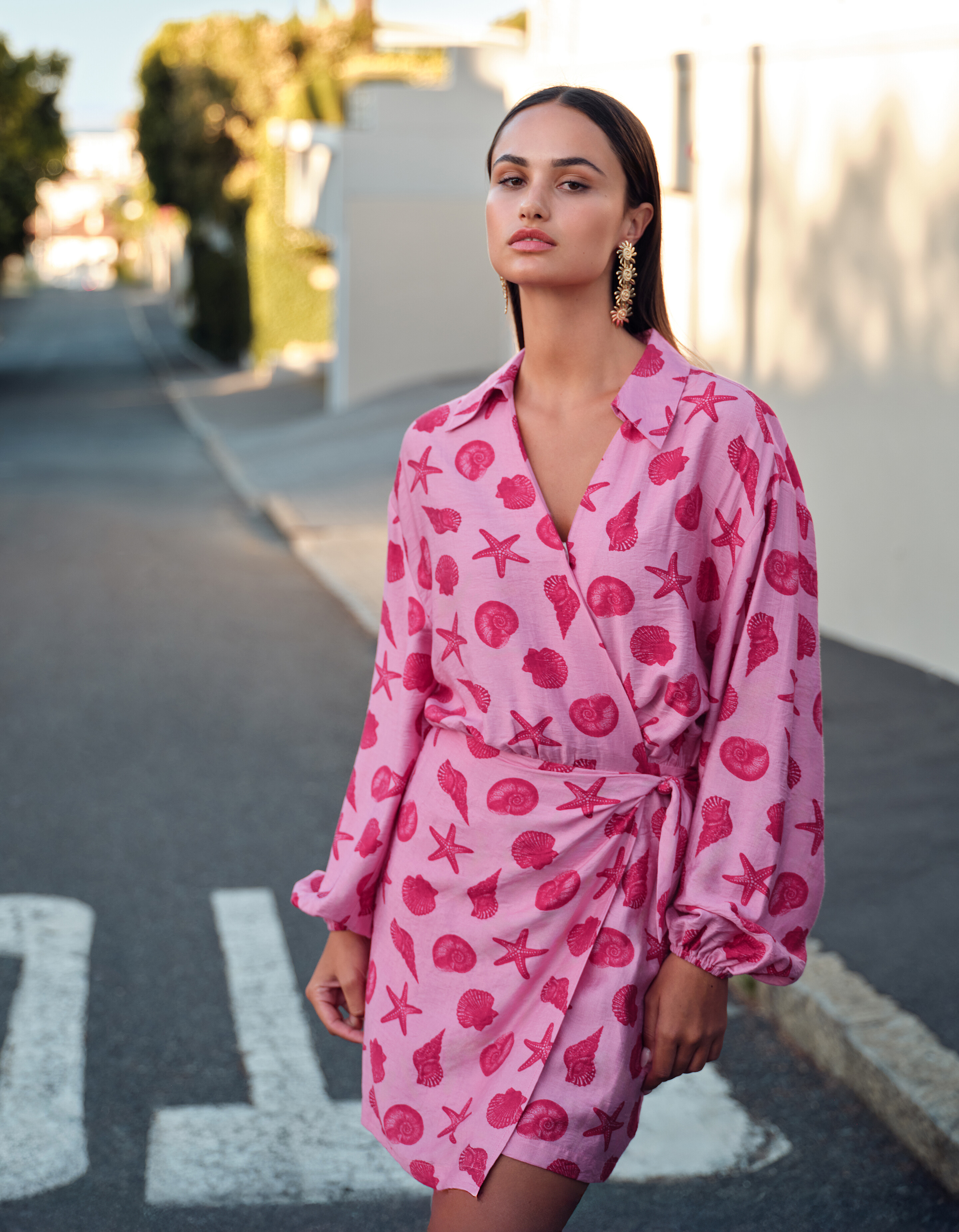 Schelp Mini Jurk Roze SHOEBY WOMEN