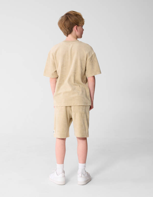 Towelling Relaxed Fit Short Beige SHOEBY BOYS