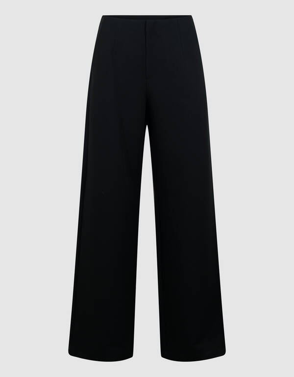 Wide Leg Broek Zwart SHOEBY WOMEN