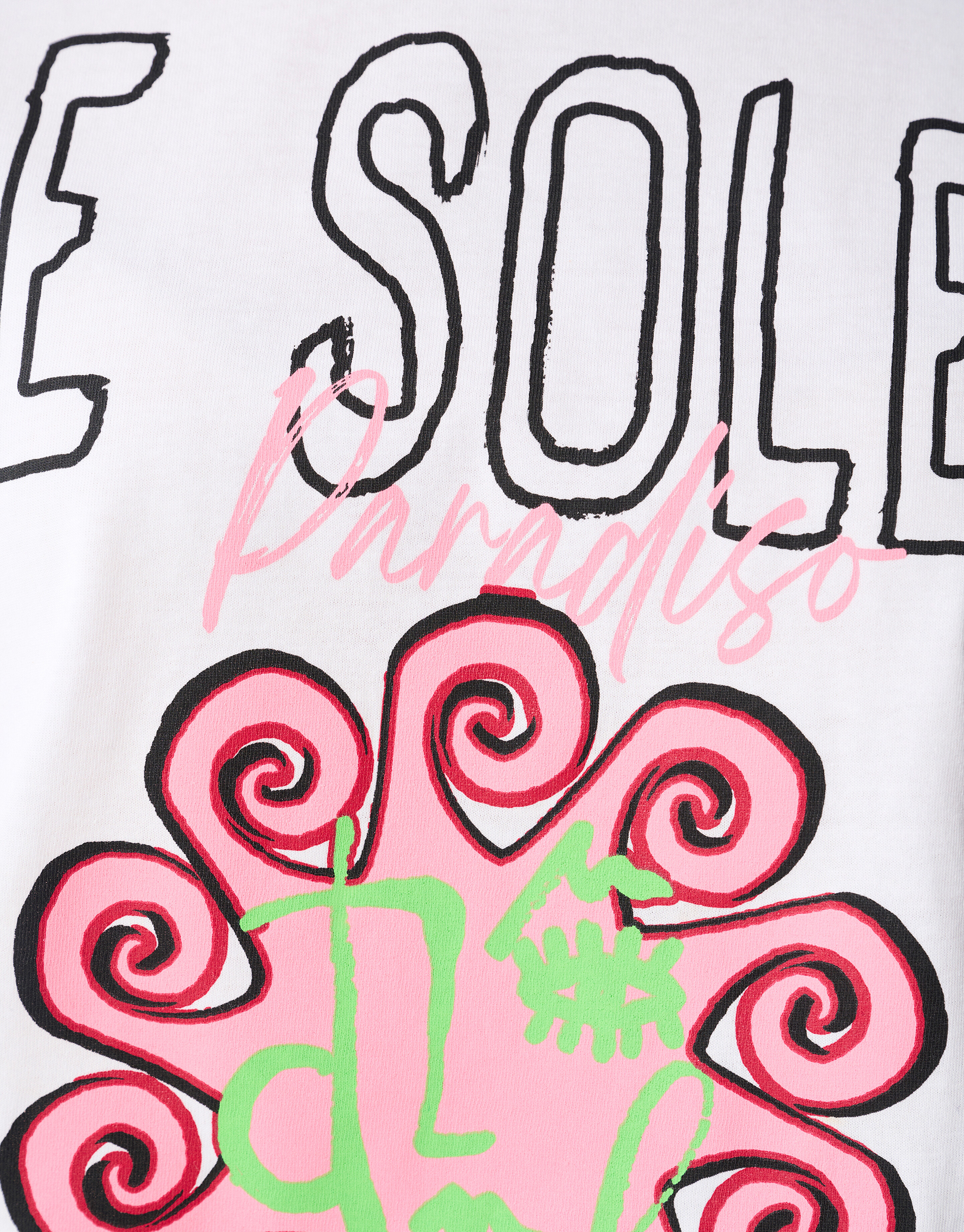 Le Soleil Artwork T-shirt Wit SHOEBY WOMEN