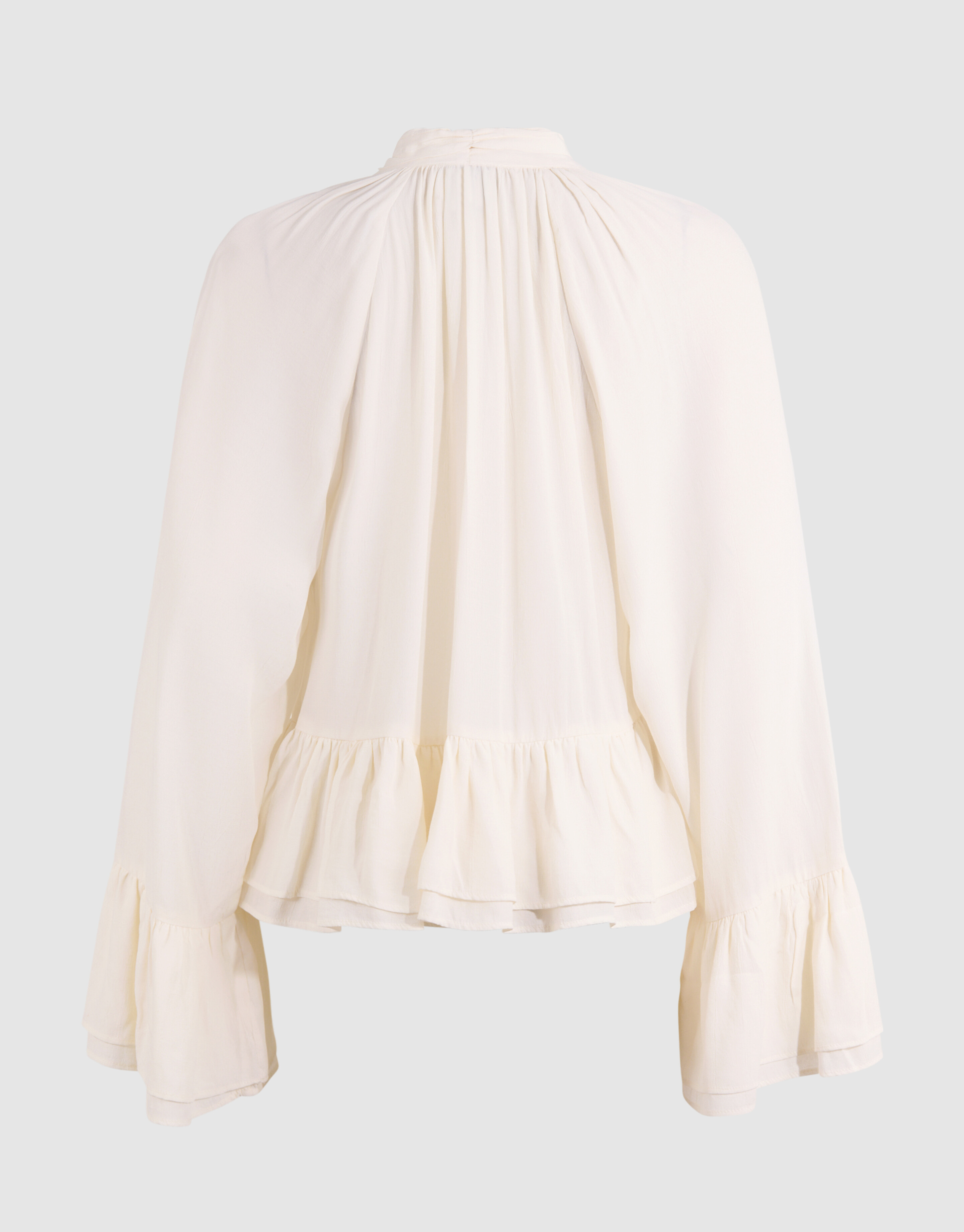 Volant Blouse Gebroken Wit SHOEBY WOMEN