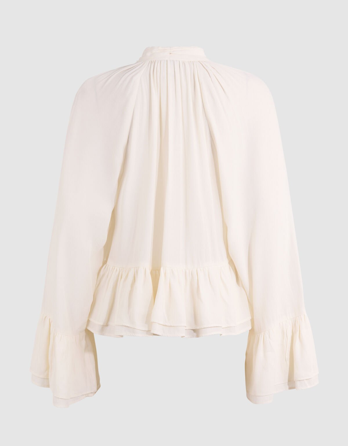 Volant Blouse Gebroken Wit SHOEBY WOMEN