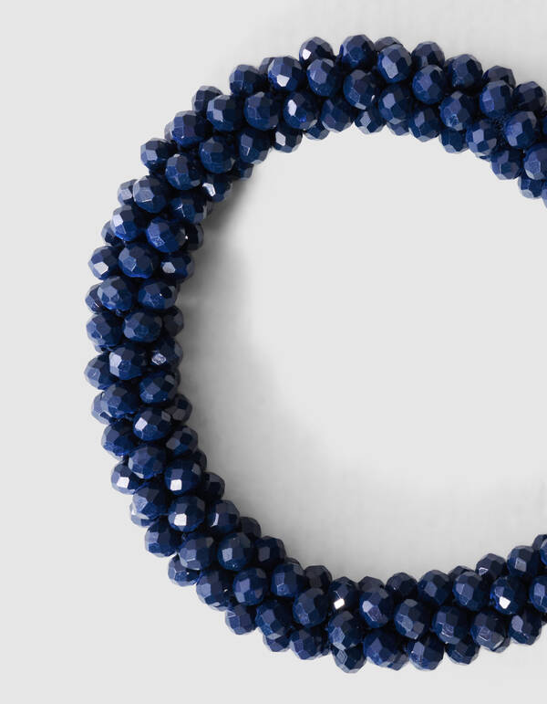 Beaded Armband Donkerblauw SHOEBY ACCESSOIRES