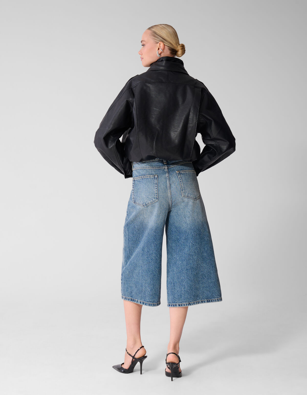 Faux Leather Funnel Neck Jack Zwart SHOEBY WOMEN