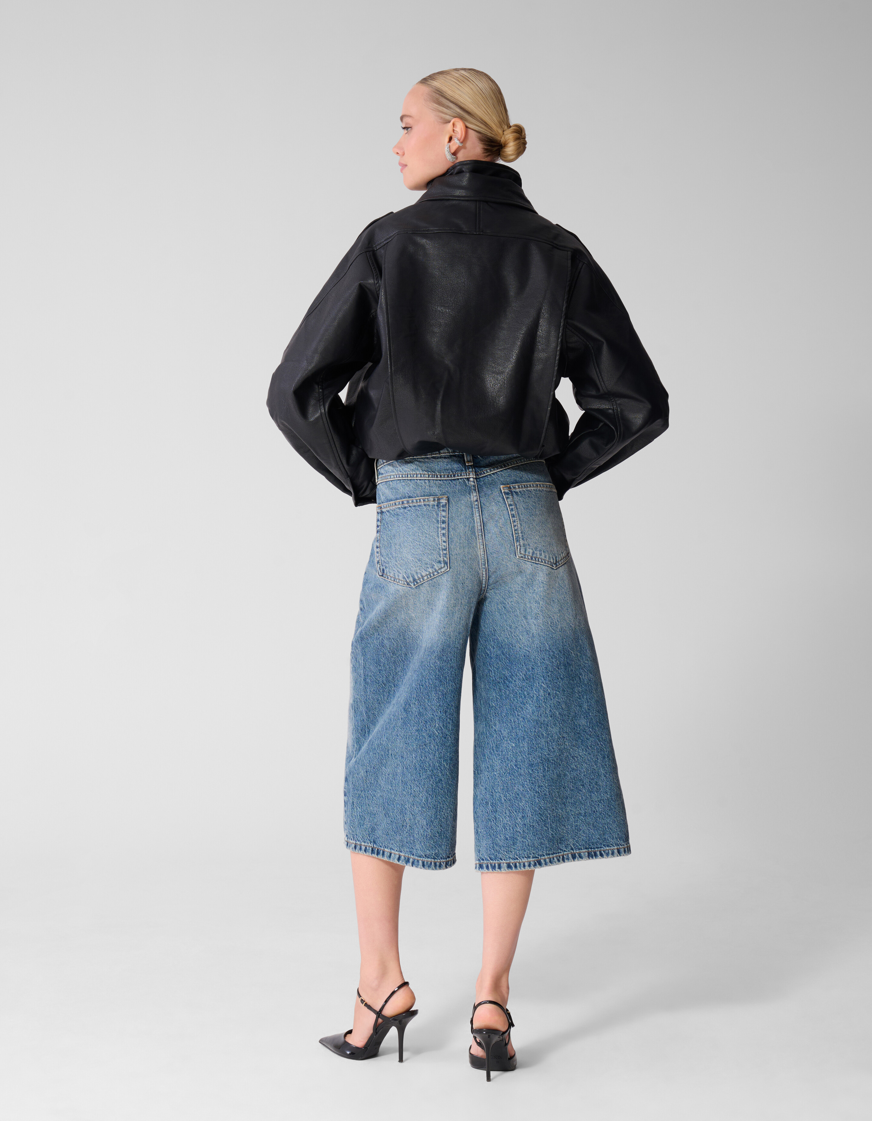 Faux Leather Funnel Neck Jack Zwart SHOEBY WOMEN