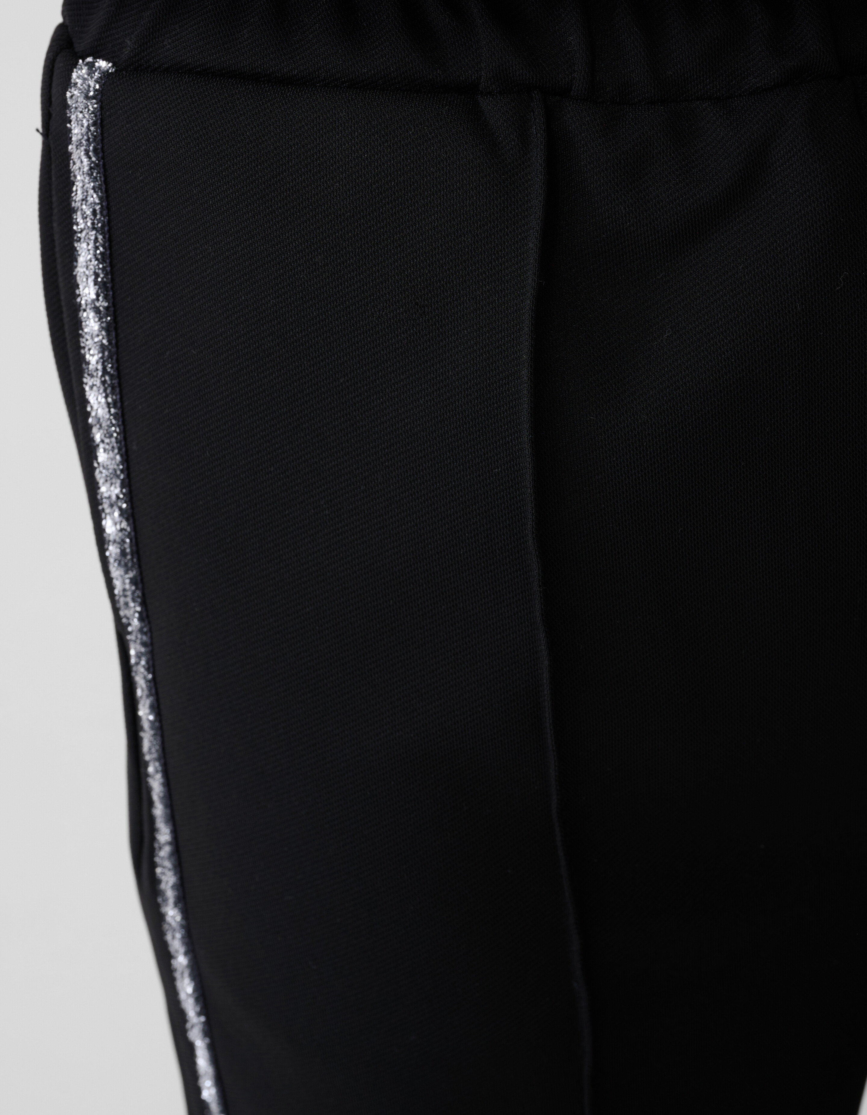 Sporty Glitter Wide Leg Broek Zwart SHOEBY GIRLS