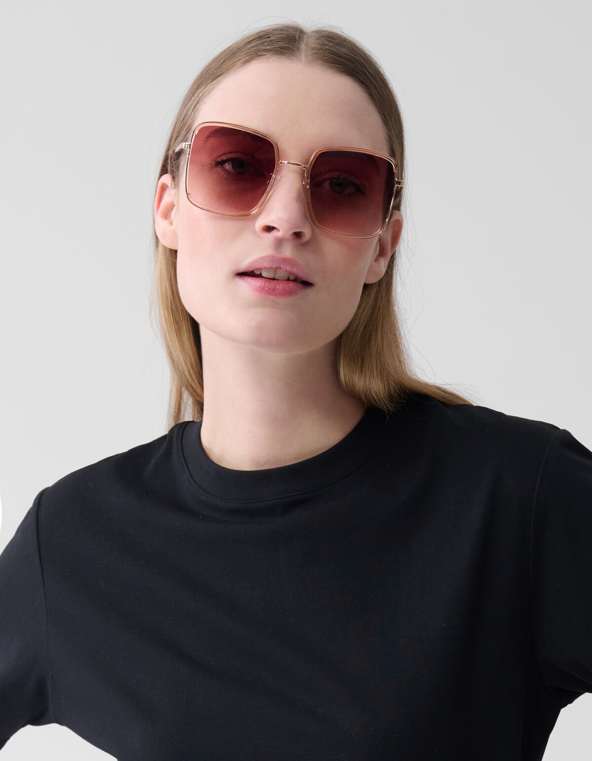 Square Zonnebril Lichtbruin SHOEBY ACCESSOIRES