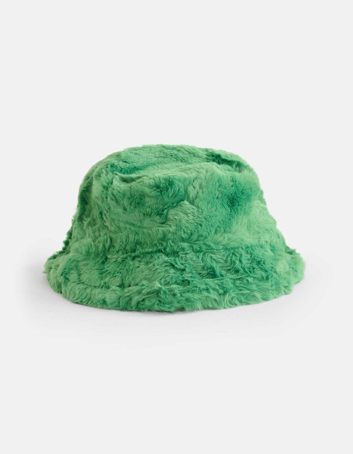 Faux Fur Hoed Groen SHOEBY ACCESSOIRES