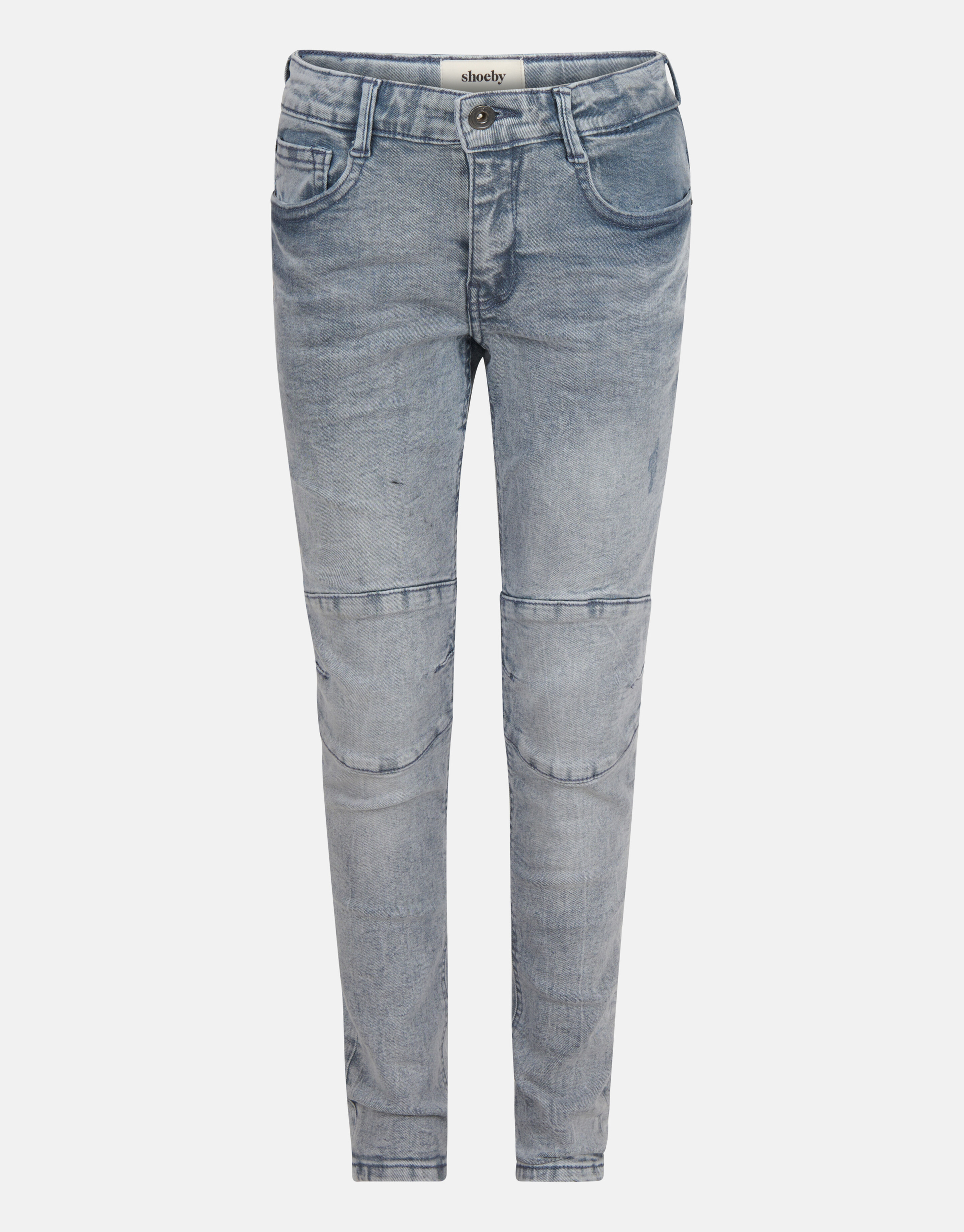 Biker Skinny Jeans Blauw/Grijs SHOEBY BOYS