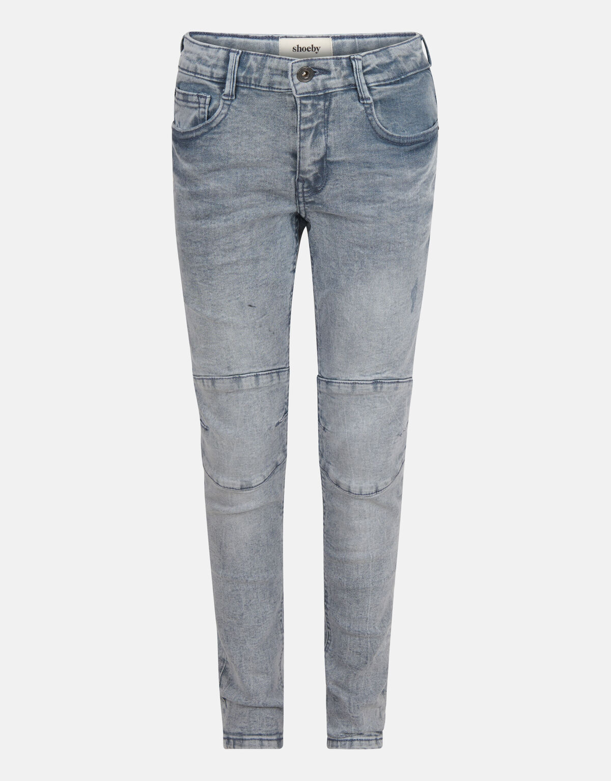 Biker Skinny Jeans Blauw/Grijs SHOEBY BOYS