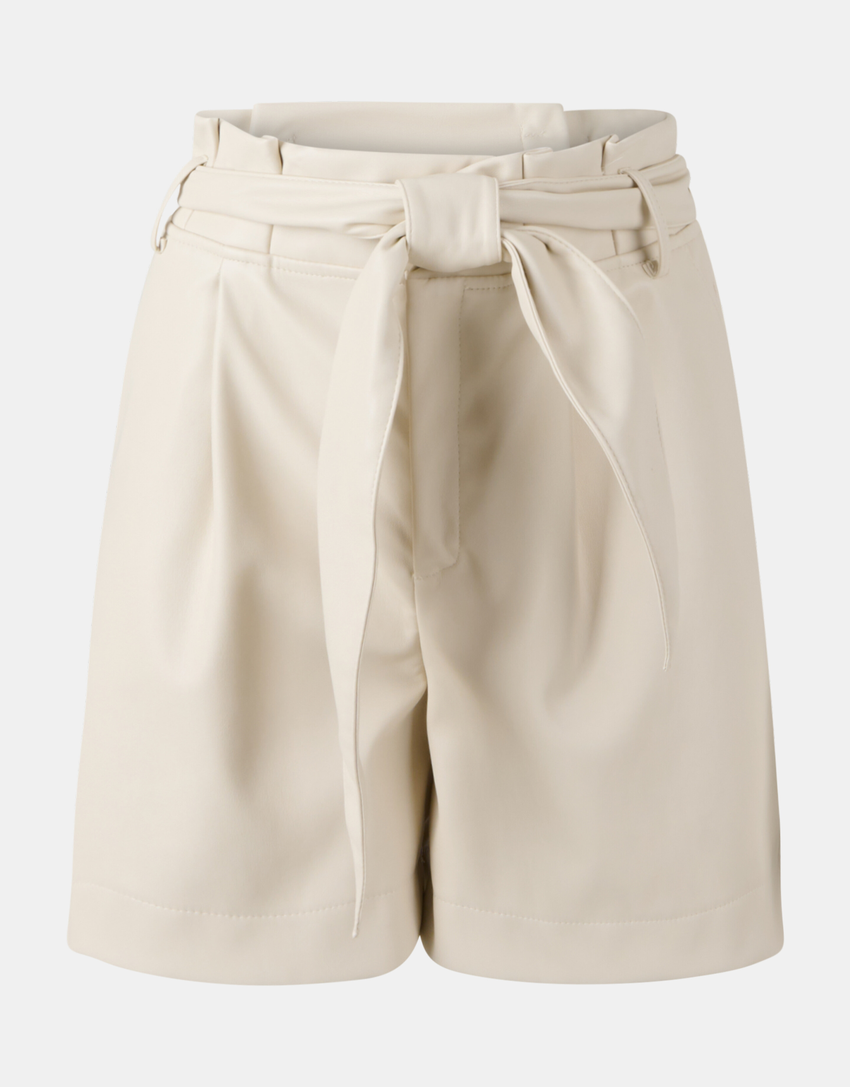 Vegan Leren Paperbag Short Gebroken Wit EKSEPT
