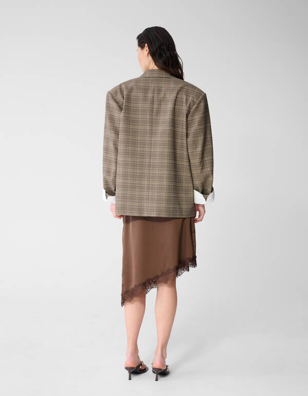 Oversized Ruiten Blazer Bruin SHOEBY WOMEN