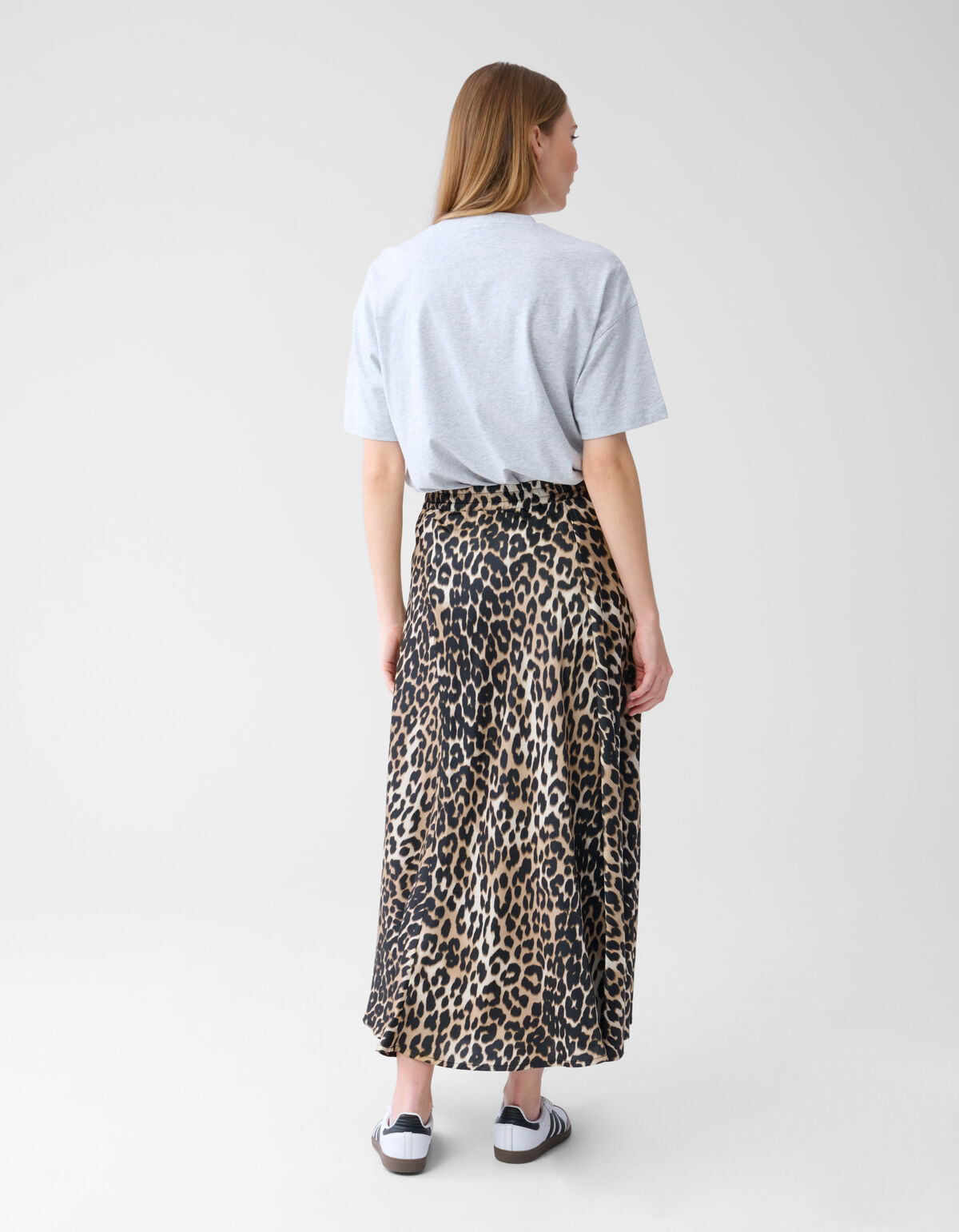 Satijnen Maxi Rok Leopard SHOEBY WOMEN