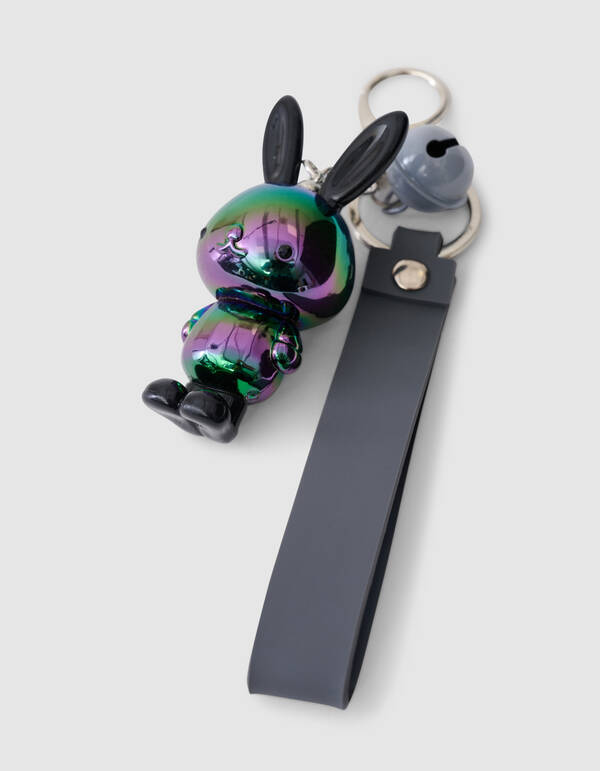 Konijn Sleutelhanger Grijs SHOEBY ACCESSOIRES