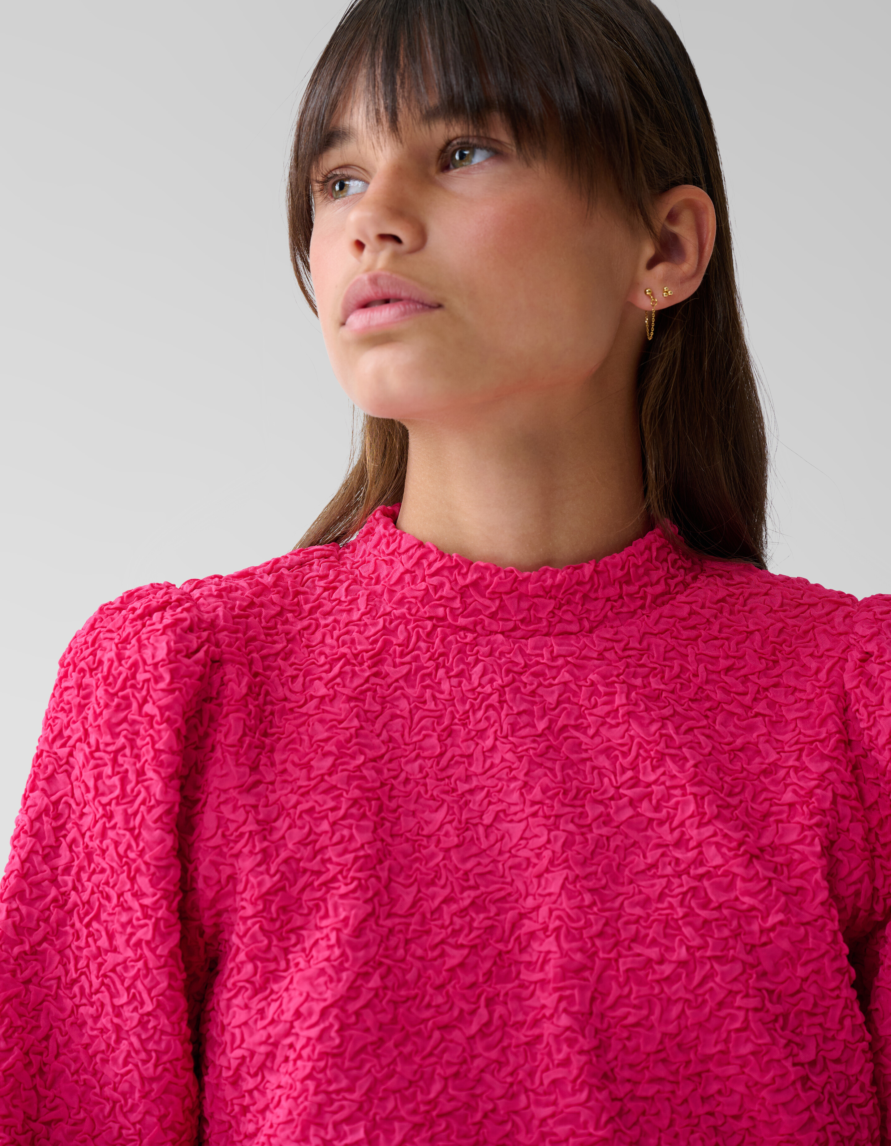 Structuur Longsleeve Roze SHOEBY GIRLS