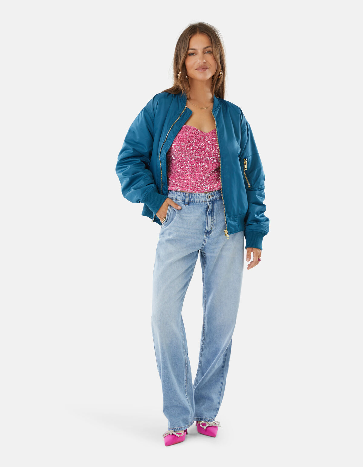 Barrel Leg Jeans Lichtblauw L32 By Lizzy SHOEBY WOMEN