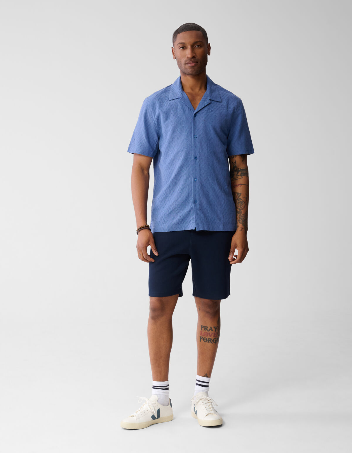 Pique Logo Short Donkerblauw SHOEBY MEN