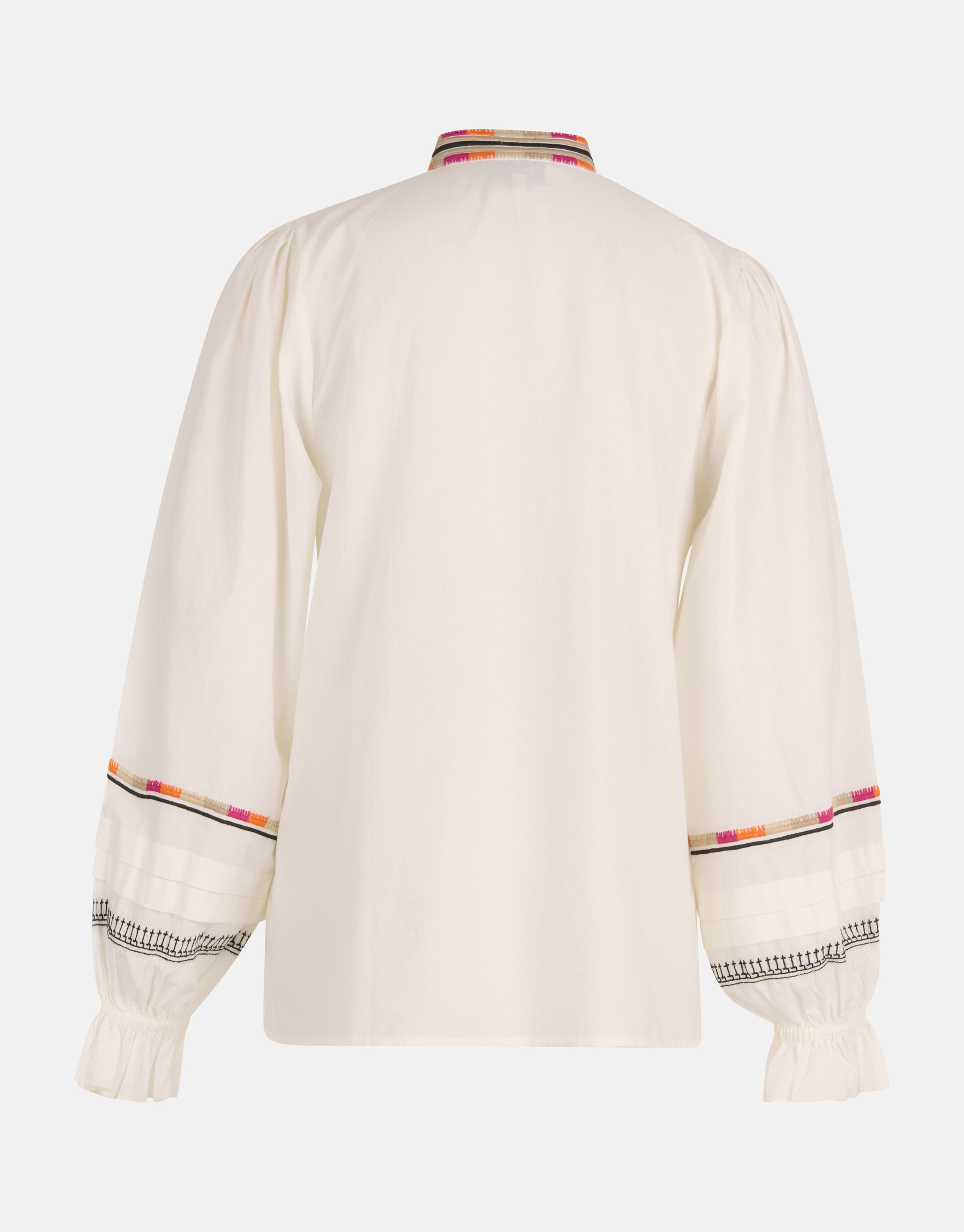 Detail Embroidery Blouse Gebroken Wit SHOEBY WOMEN