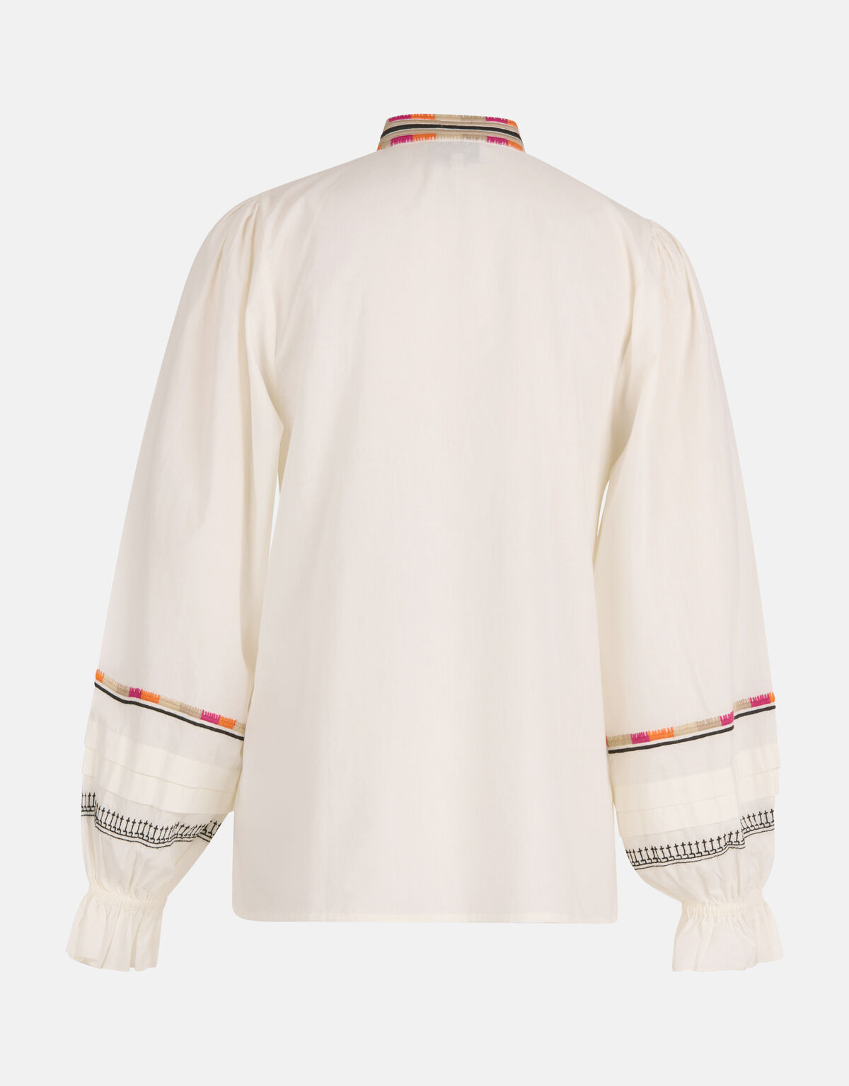 Detail Embroidery Blouse Gebroken Wit SHOEBY WOMEN