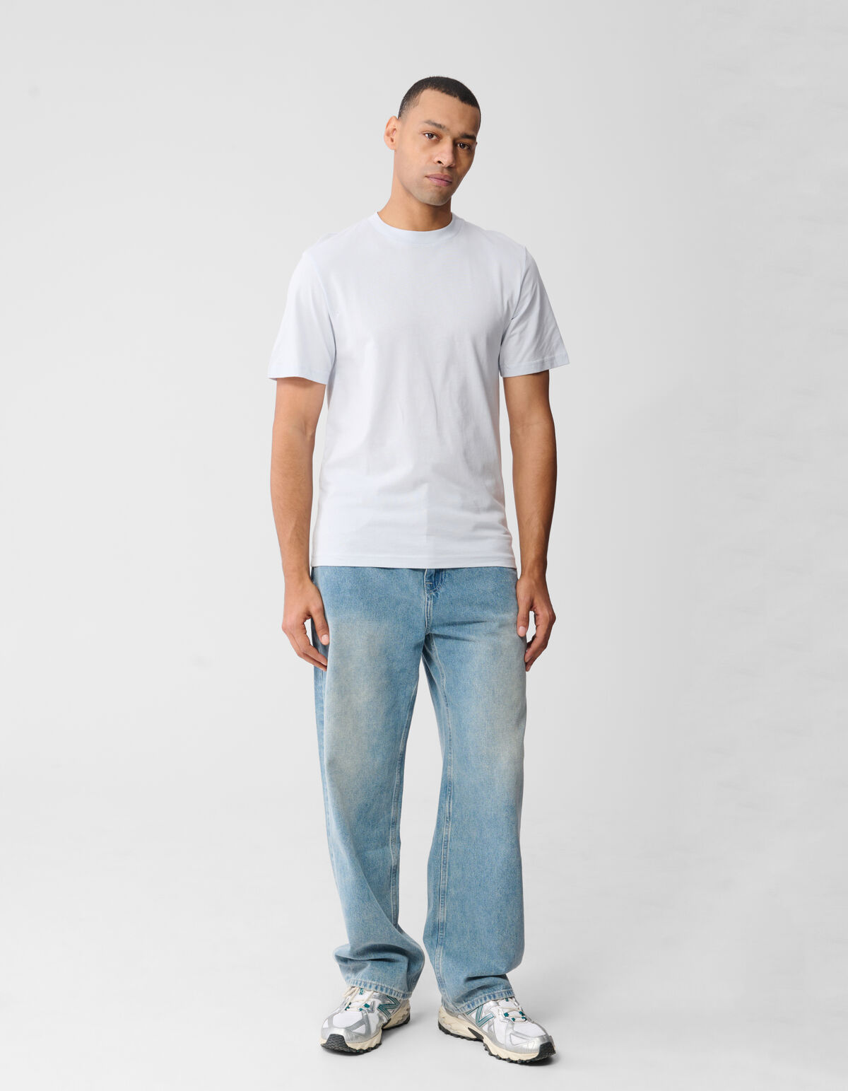 Fading Circle Artwork T-shirt Lichtblauw SHOEBY MEN