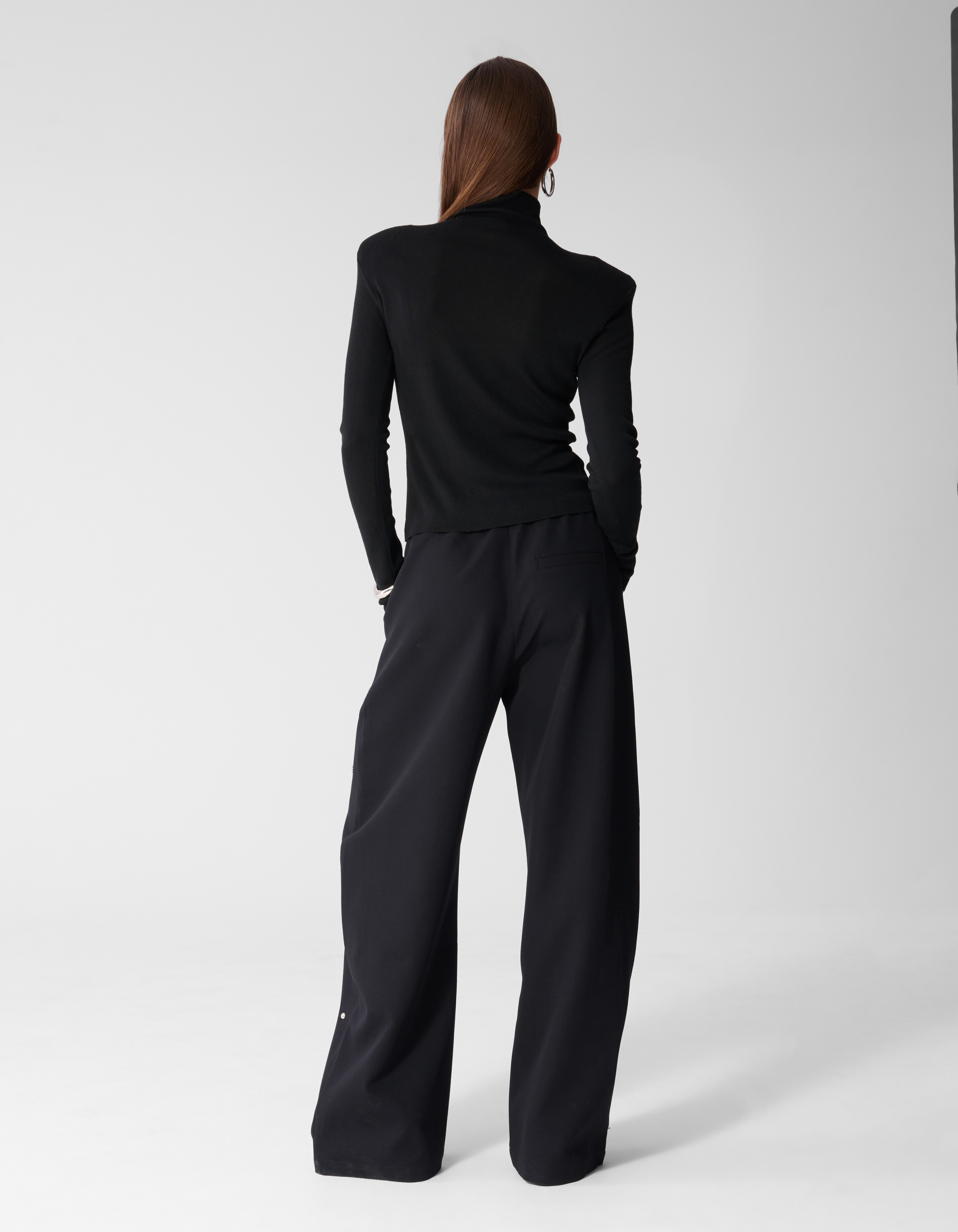 Studded Wide Leg Fit Broek Zwart SHOEBY WOMEN