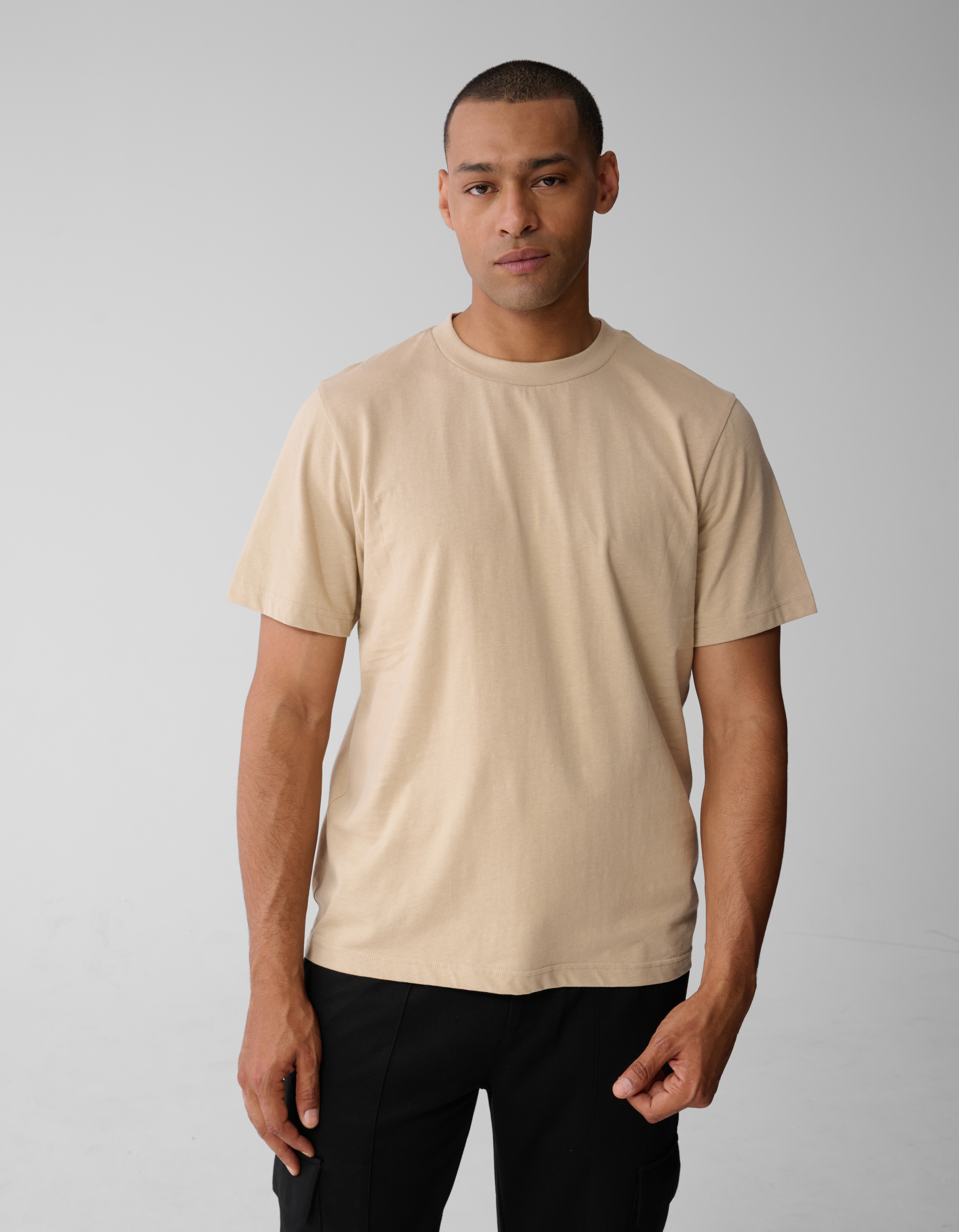 Tekst Artwork T-shirt Zand SHOEBY MEN