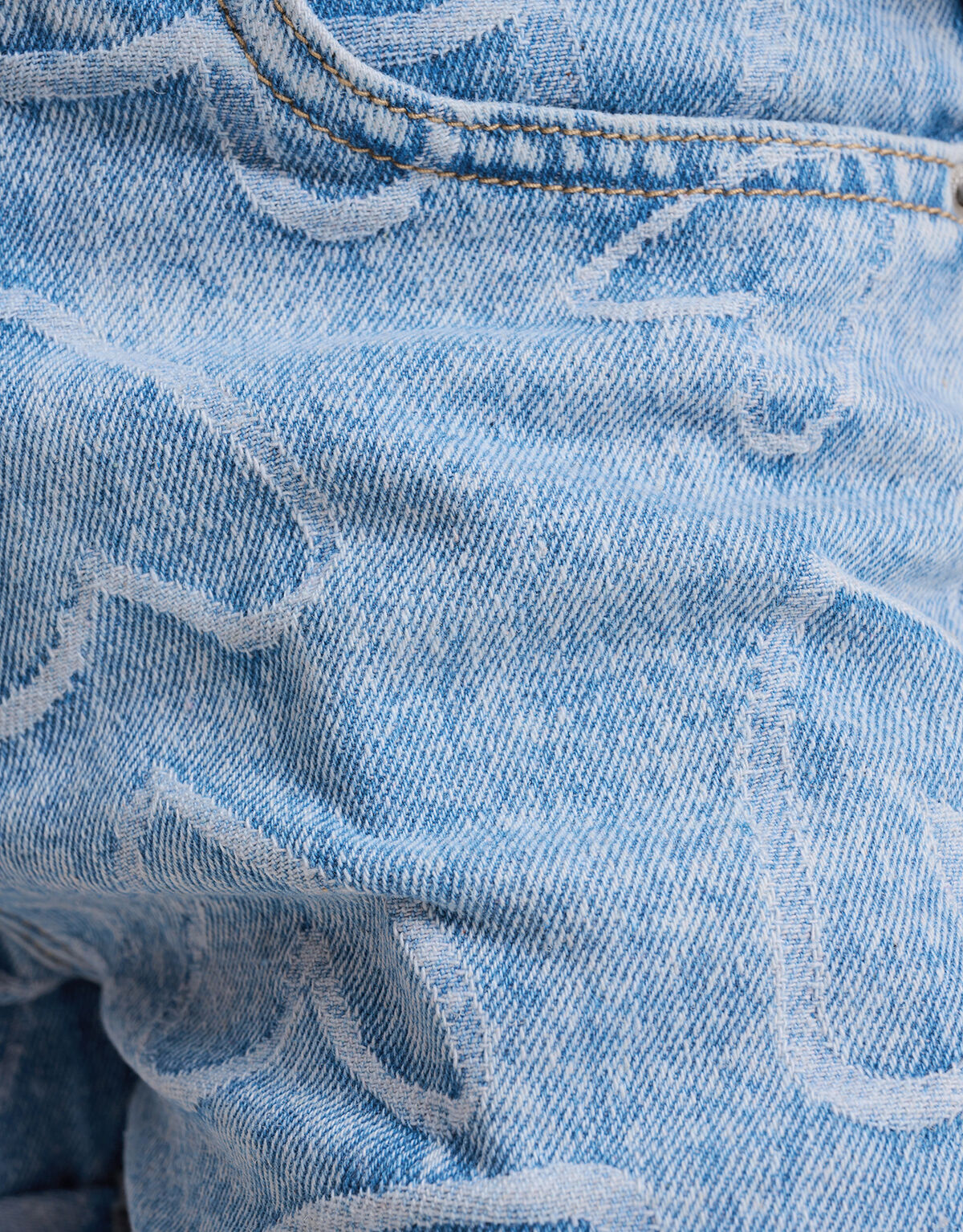 Heart Denim Short Mediumstone SHOEBY GIRLS