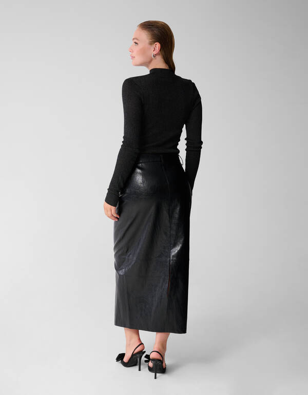 Glitter Col Top Zwart SHOEBY WOMEN