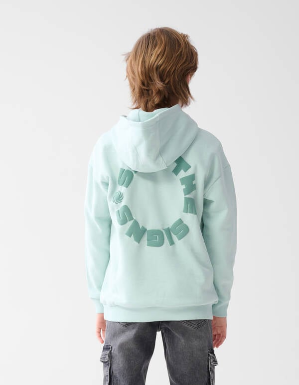 Tekst Hoodie Lichtgroen SHOEBY BOYS