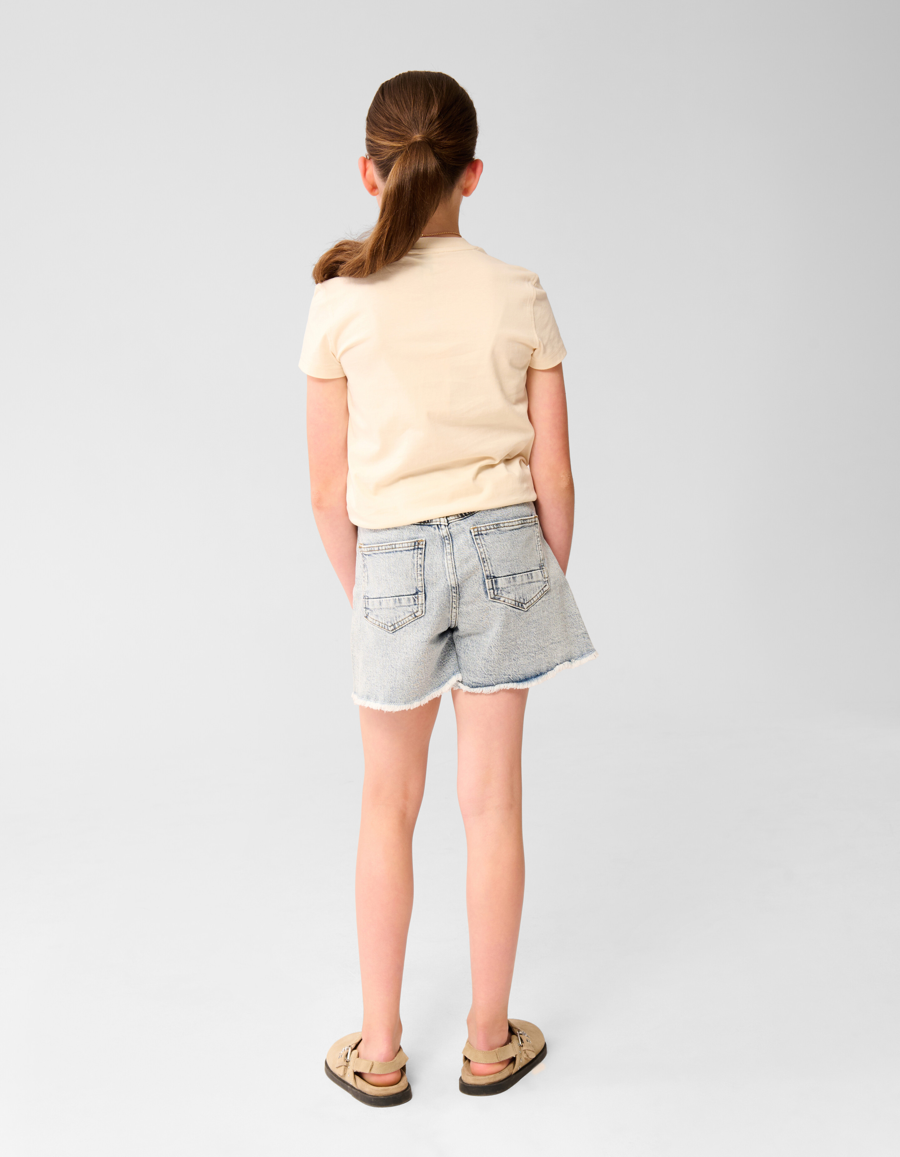 Sea Artwork T-shirt Gebroken Wit SHOEBY GIRLS