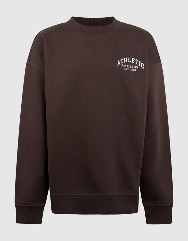 Athletic Artwork Sweater Donkerbruin SHOEBY BOYS