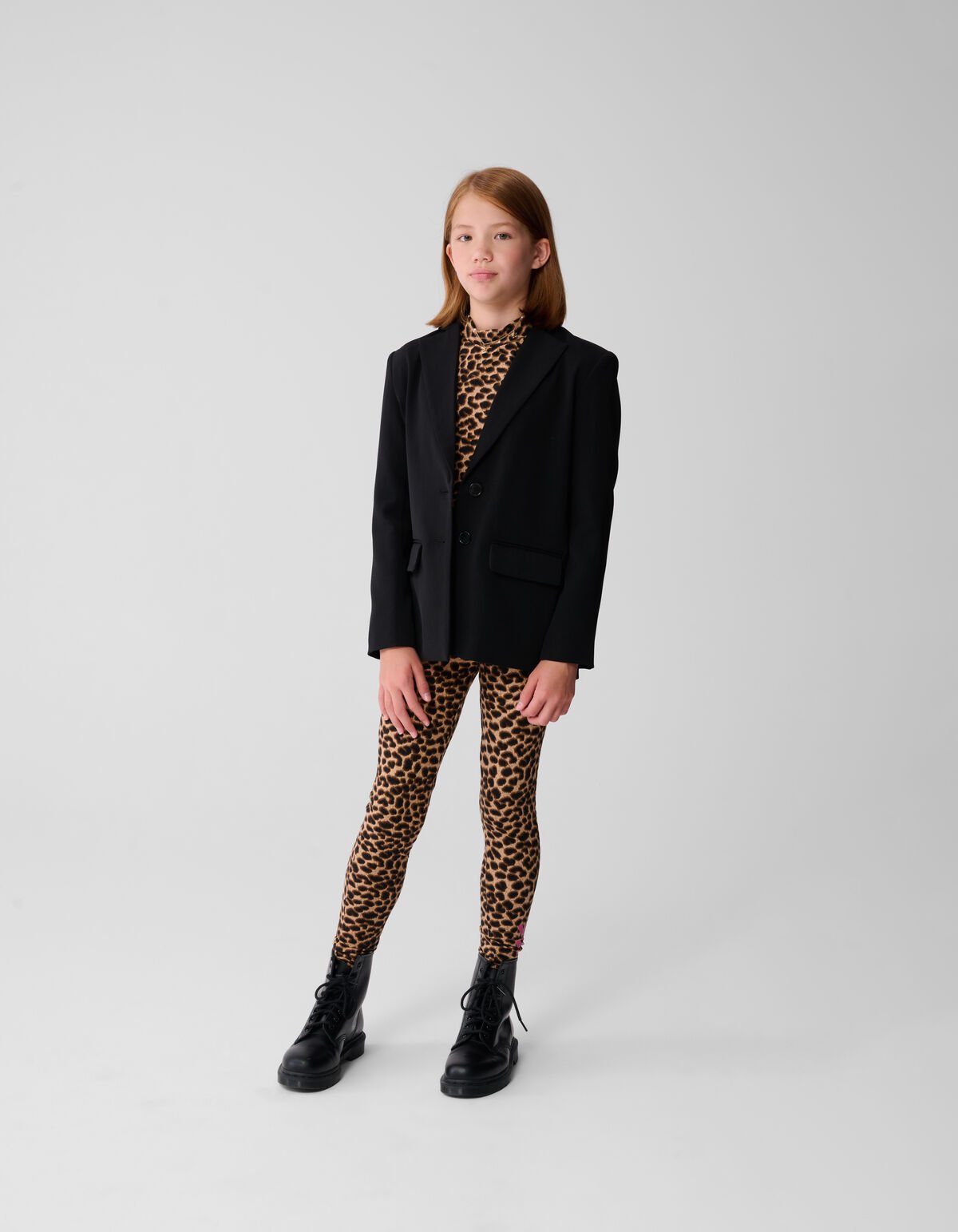 Leopard Longsleeve Top Bruin SHOEBY GIRLS