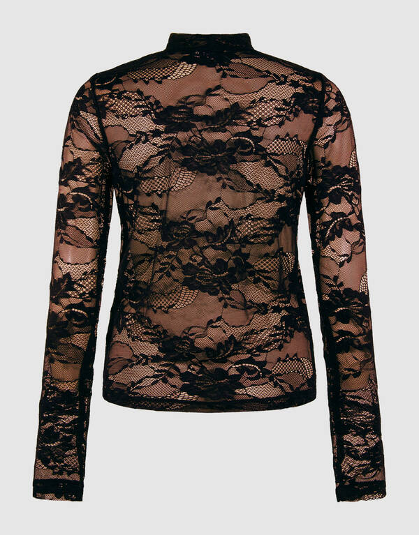 Kanten Top Zwart SHOEBY WOMEN