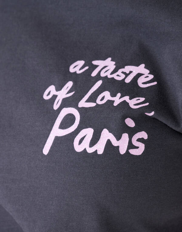 Taste Of Love Artwork T-shirt Donkergrijs SHOEBY GIRLS