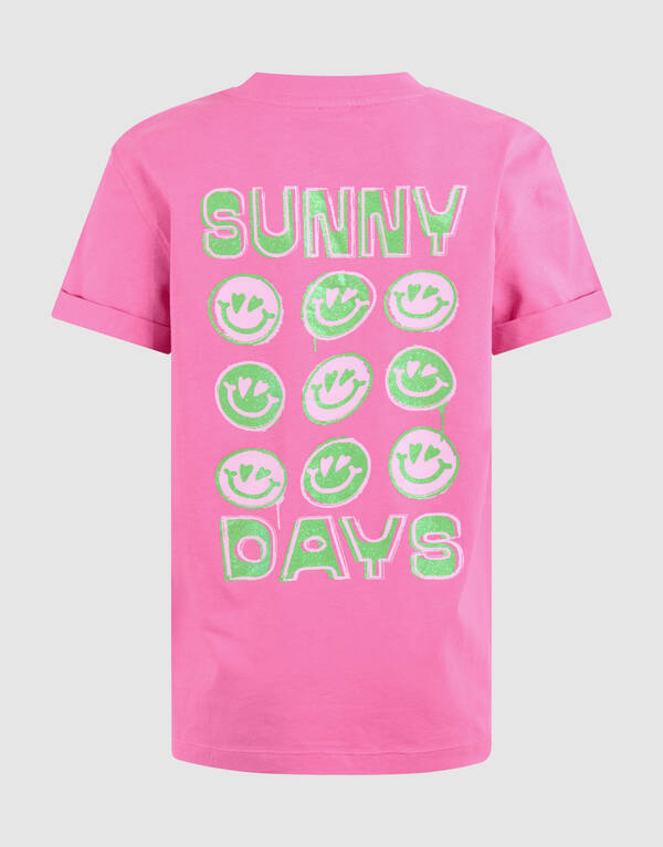 Sunny Artwork T-shirt Roze SHOEBY GIRLS
