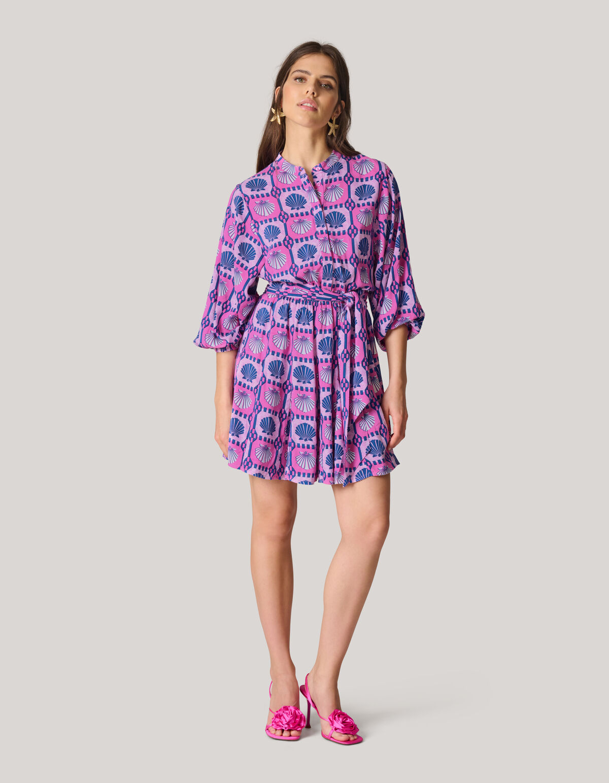 Printed Mini Jurk Roze SHOEBY WOMEN