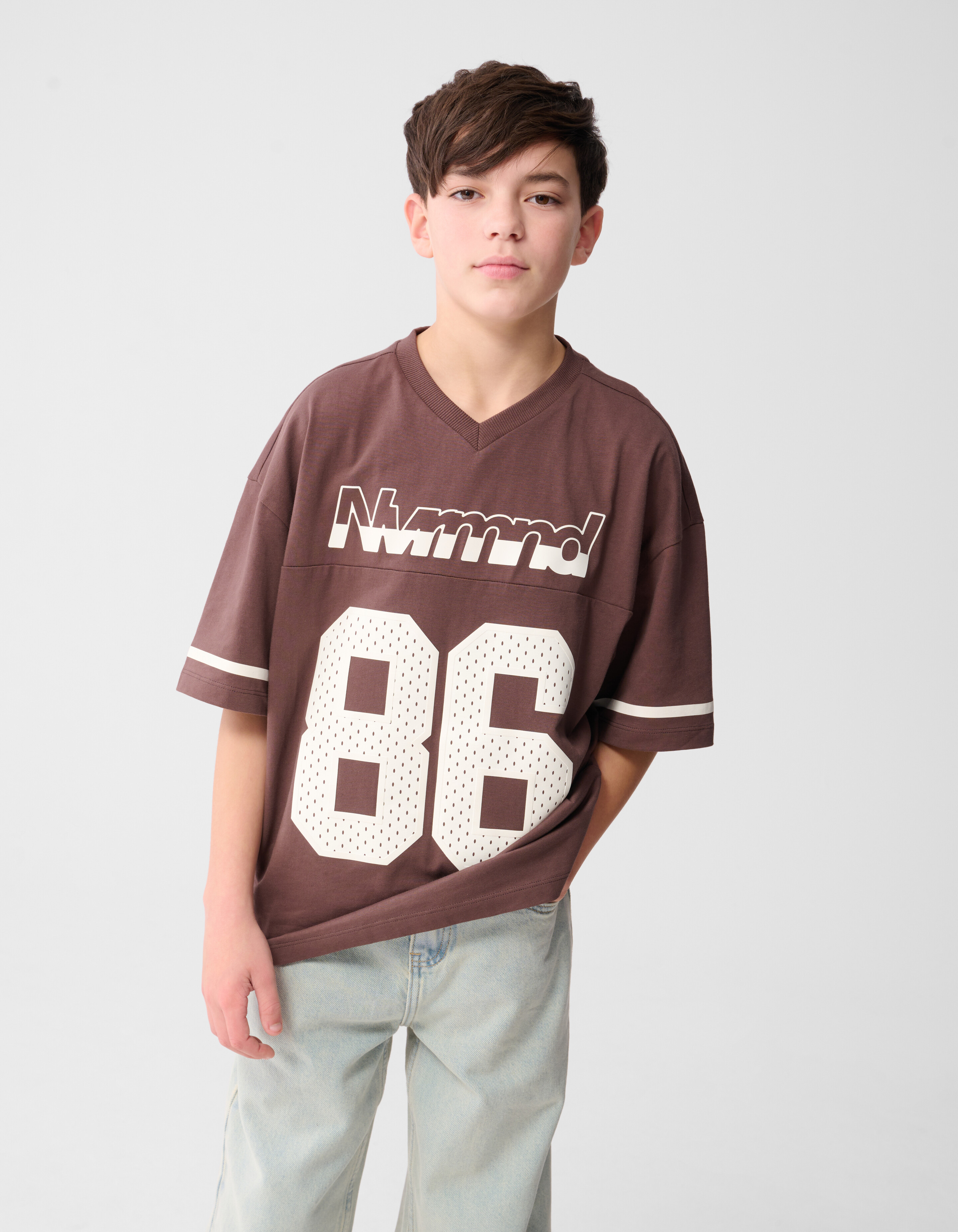 Oversized Rugby T-shirt Bruin SHOEBY BOYS