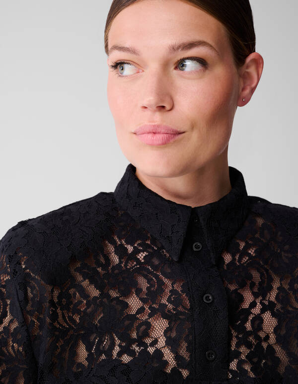 Kanten Blouse Zwart SHOEBY WOMEN