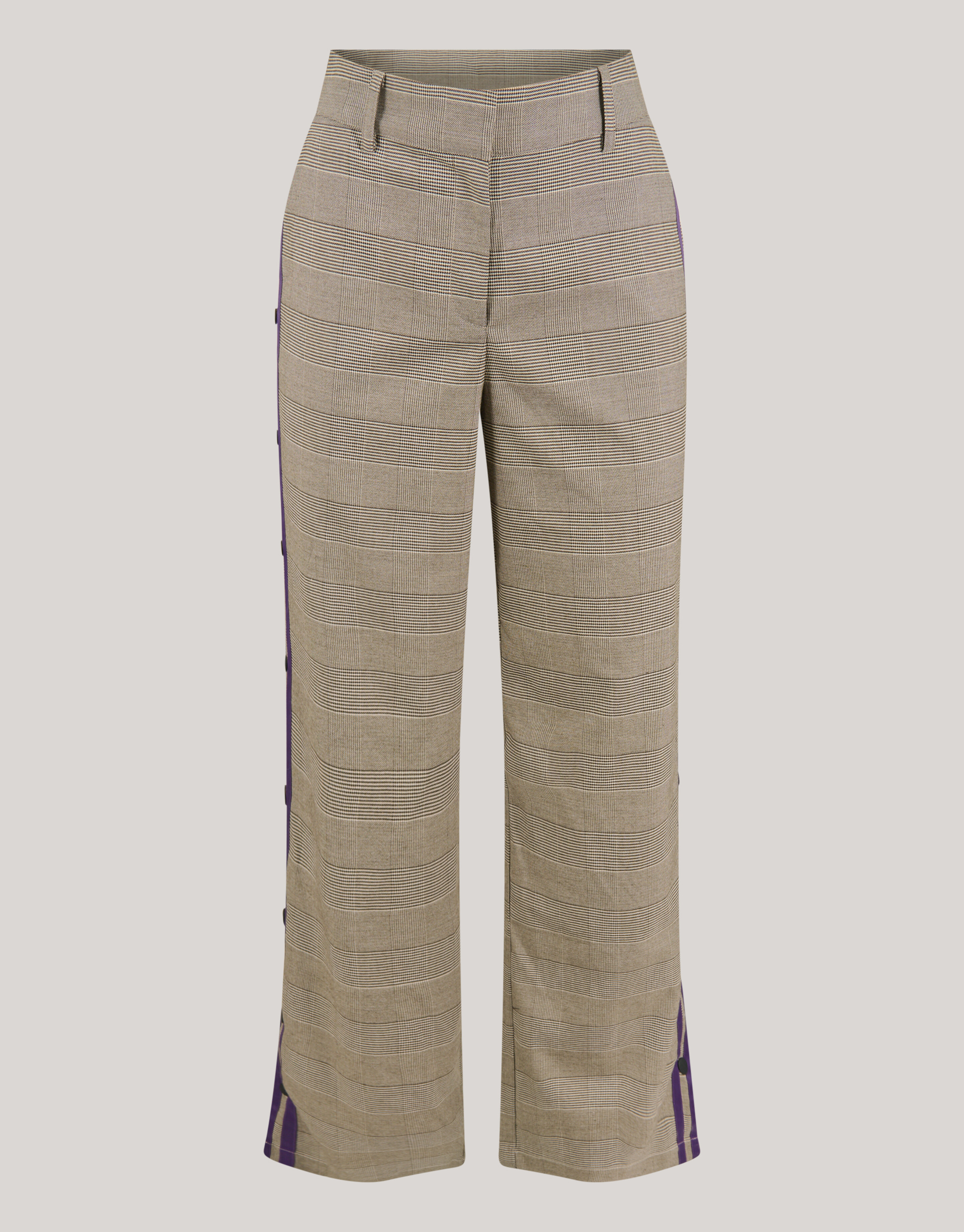 Sporty Ruiten Wide Leg Broek Bruin SHOEBY WOMEN