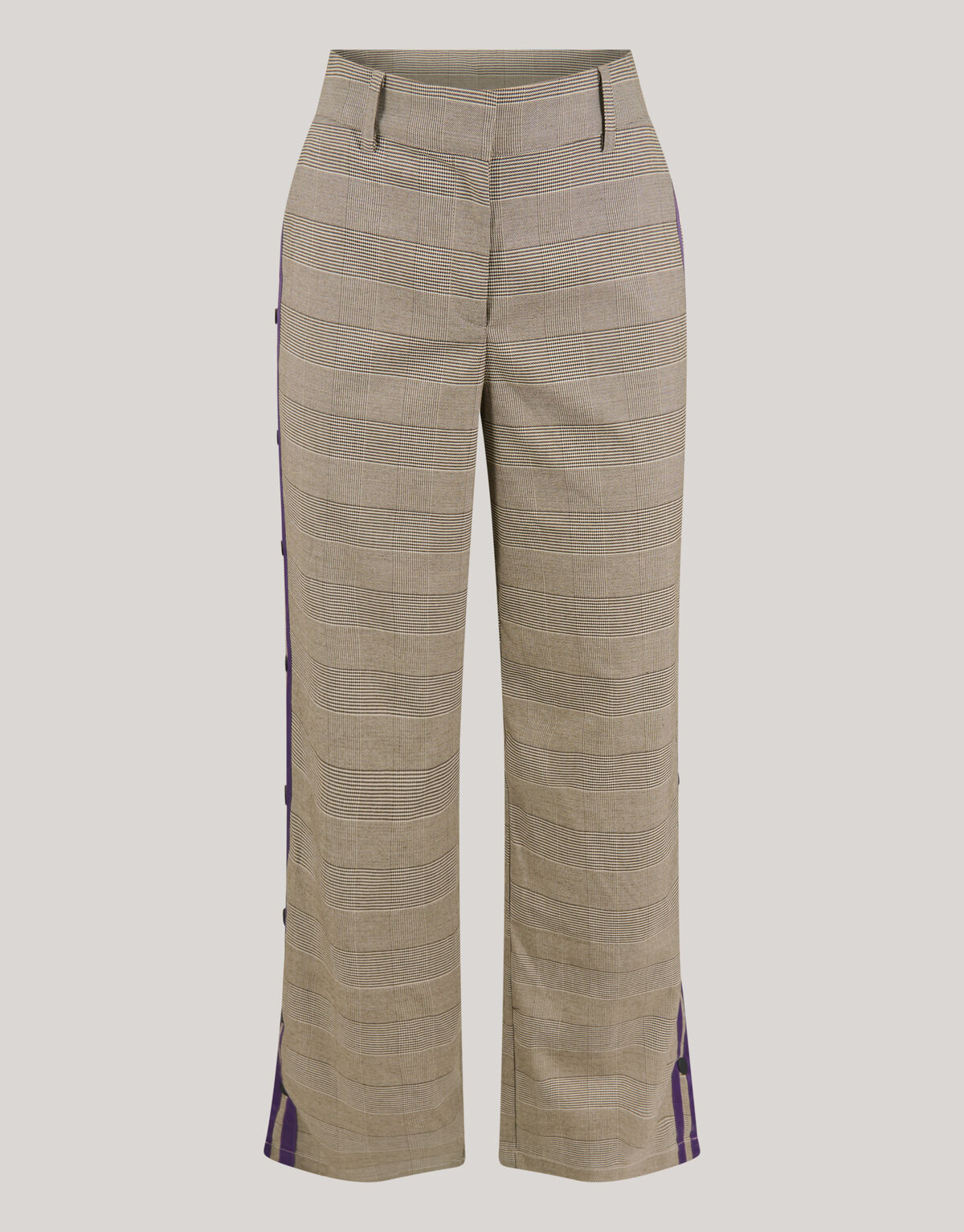 Sporty Ruiten Wide Leg Broek Bruin SHOEBY WOMEN