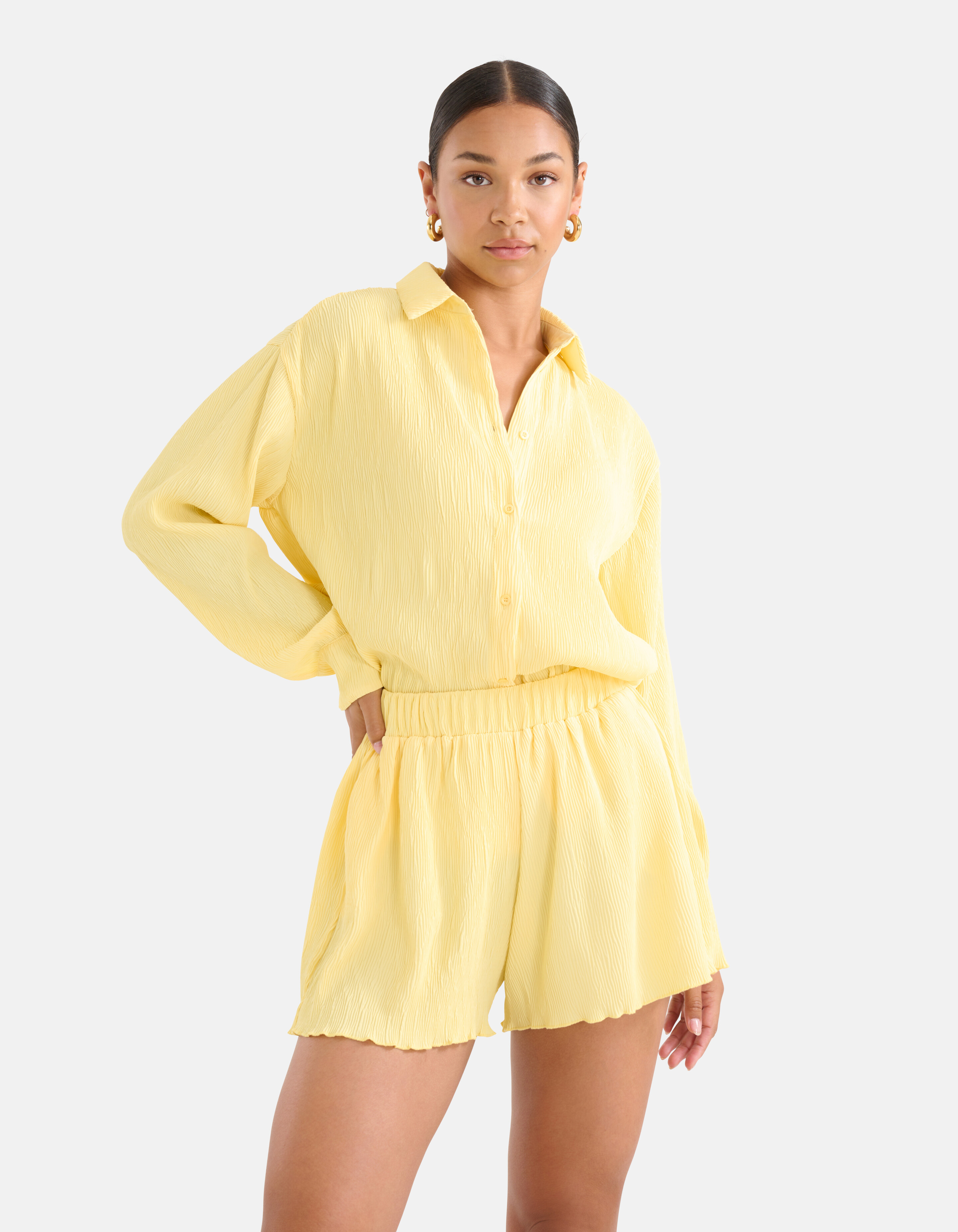 Crinkle Short Geel SHOEBY WOMEN