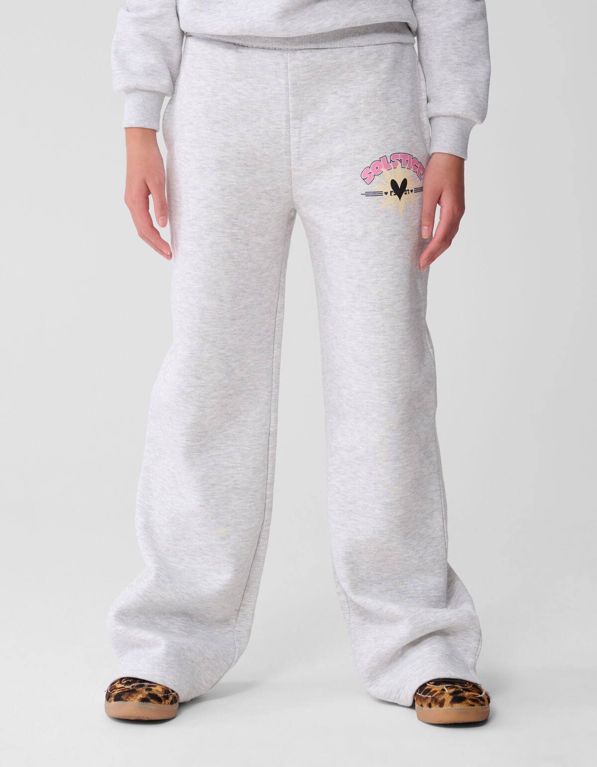 Solstice Wide Leg Jogger Broek Grijs SHOEBY GIRLS