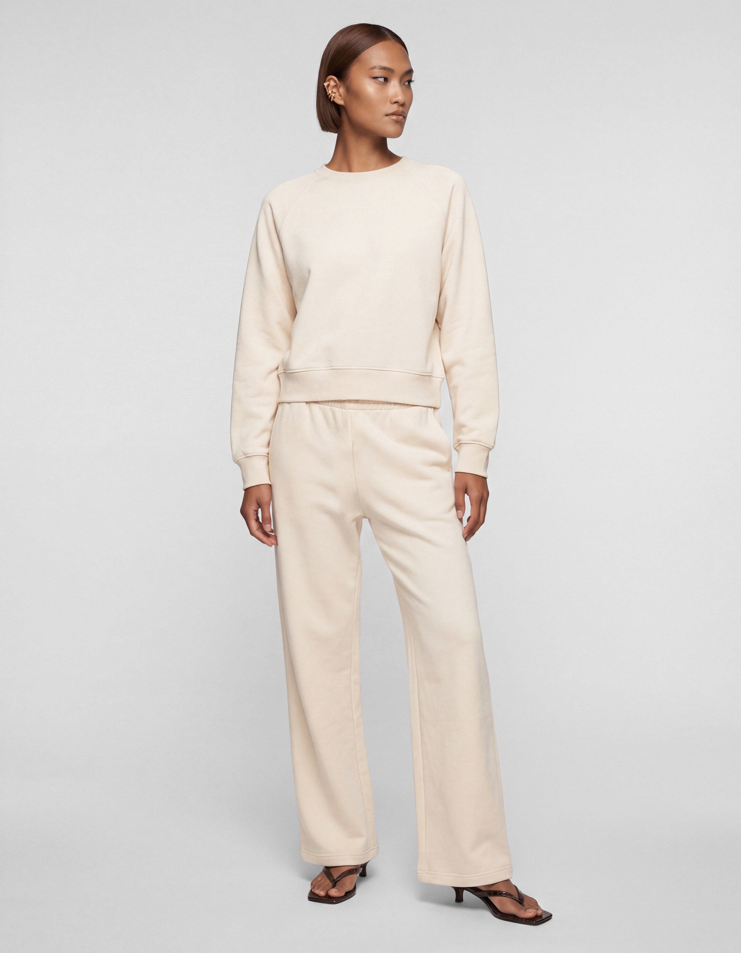 Wide Leg Jogger Gebroken Wit SHOEBY WOMEN