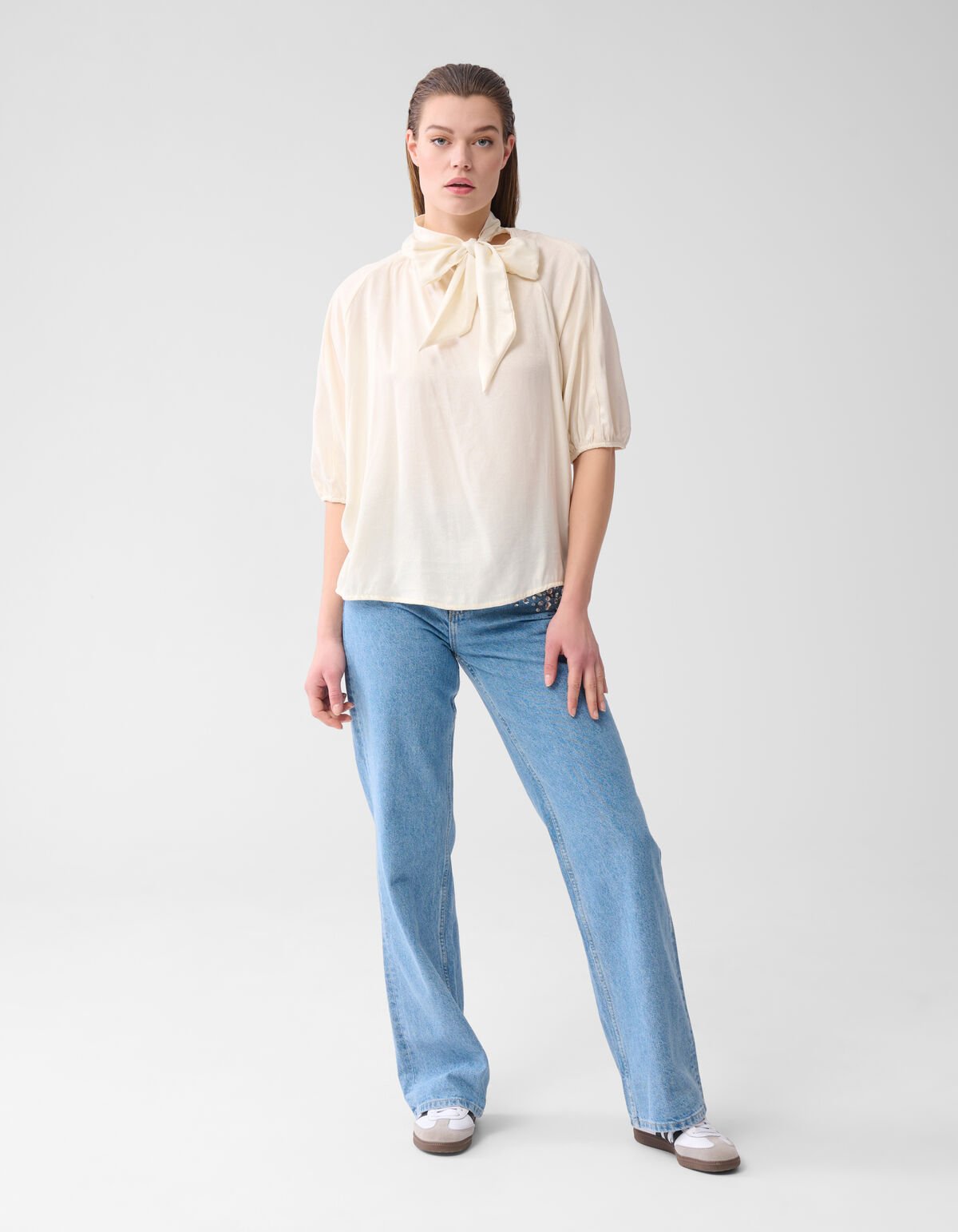 Shine Blouse Gebroken Wit SHOEBY WOMEN